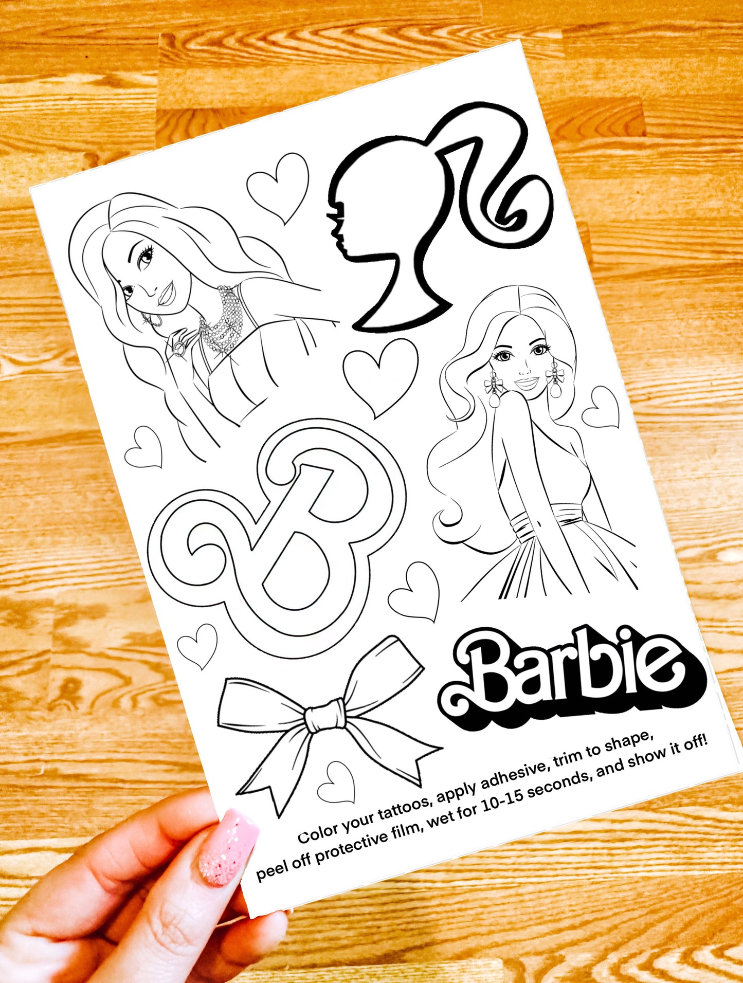 Color Your Own Temporary Tattoos Set