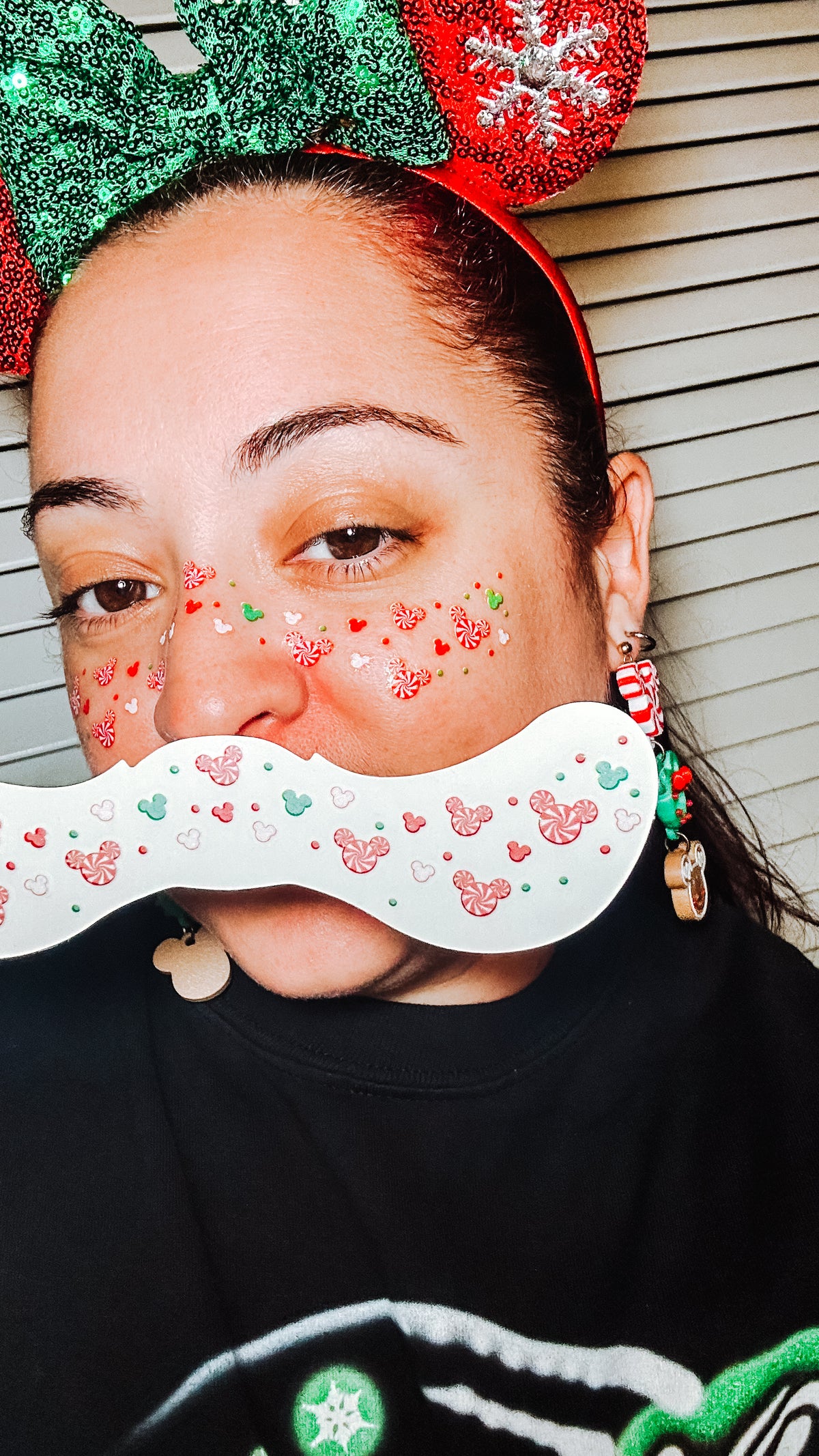 Peppermint Mouse Face Freckle Temporary Tattoos