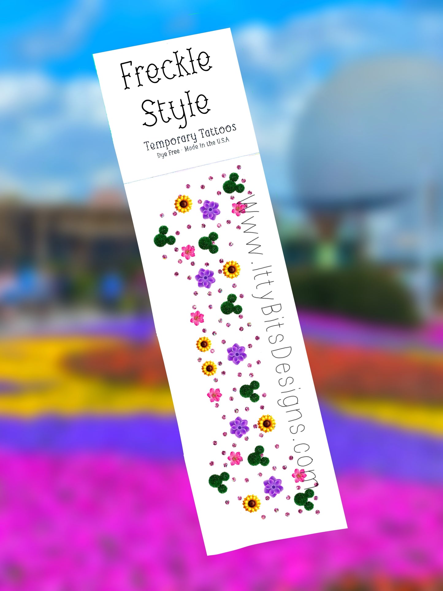 Flower & Garden Face Freckle Temporary Tattoos