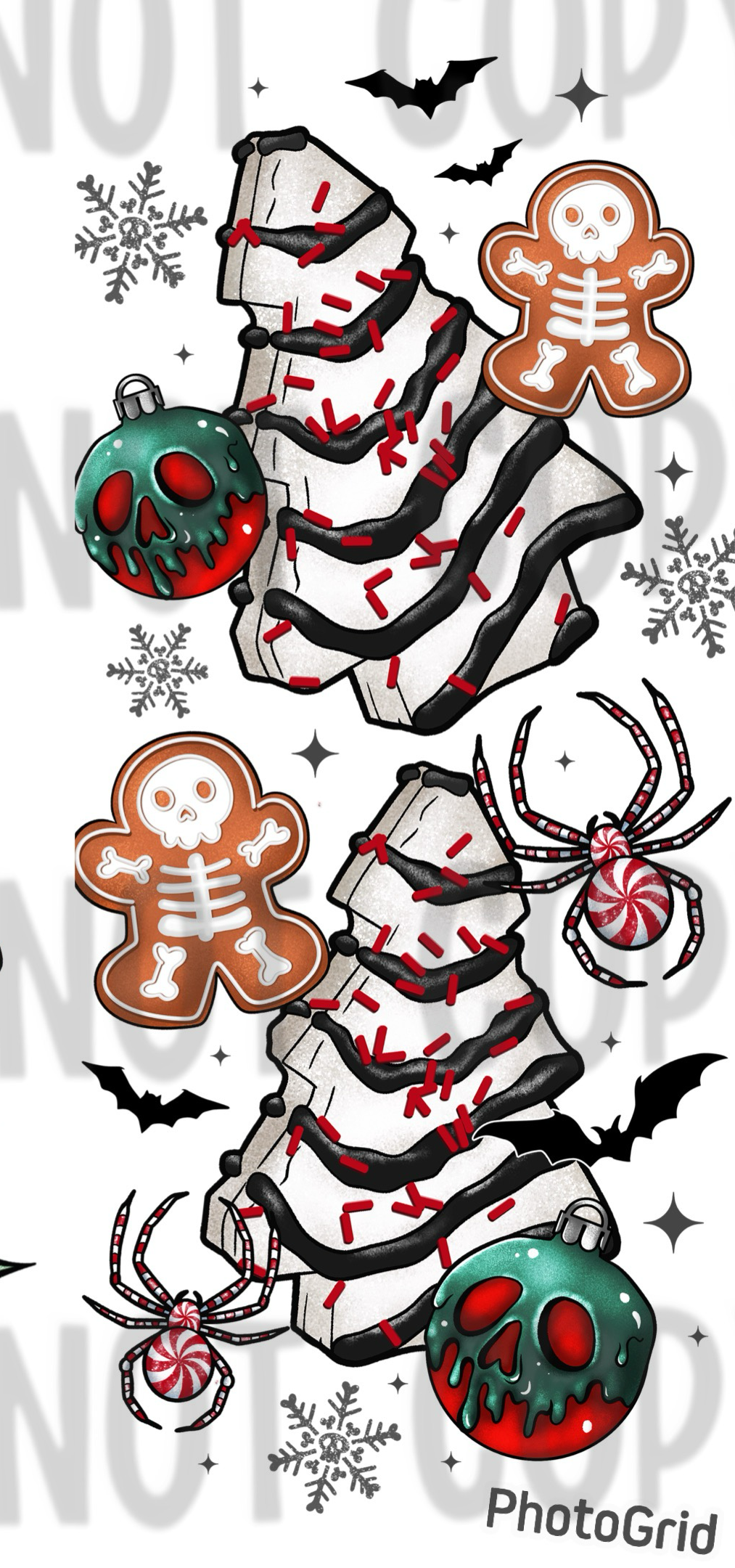 Merry Gothmas Half Sleeve Tattoo