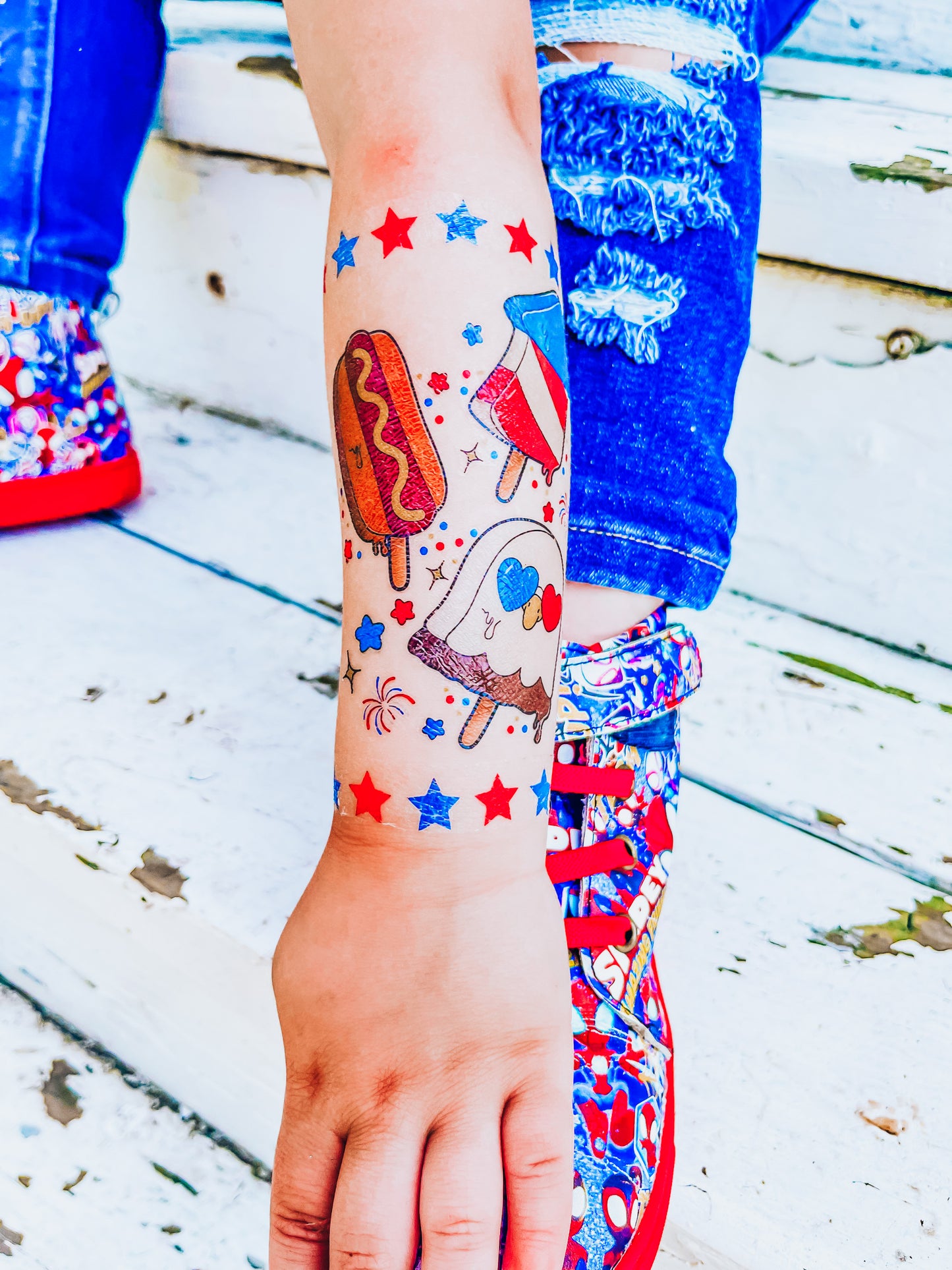 4th of July Pops Tattoo Set