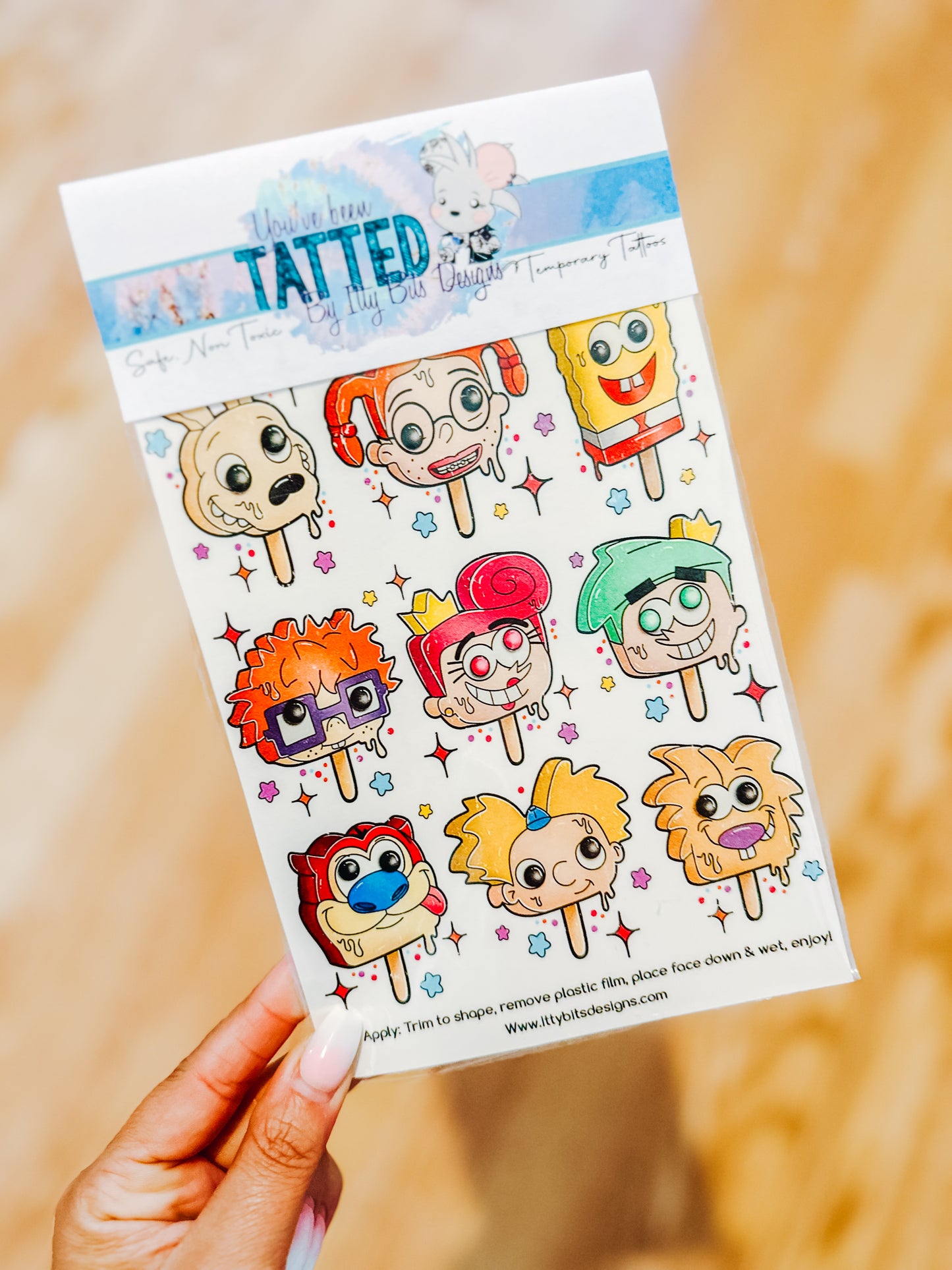 Nicktoon Pops Tattoo Set