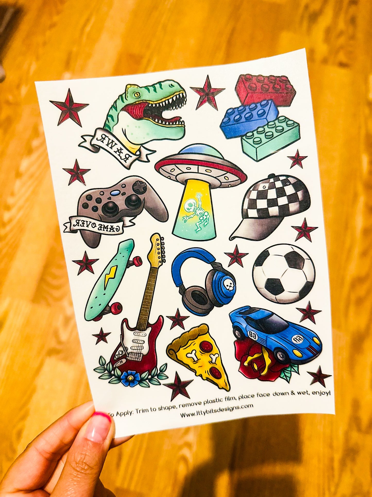 Boyz Rock Tattoo Set