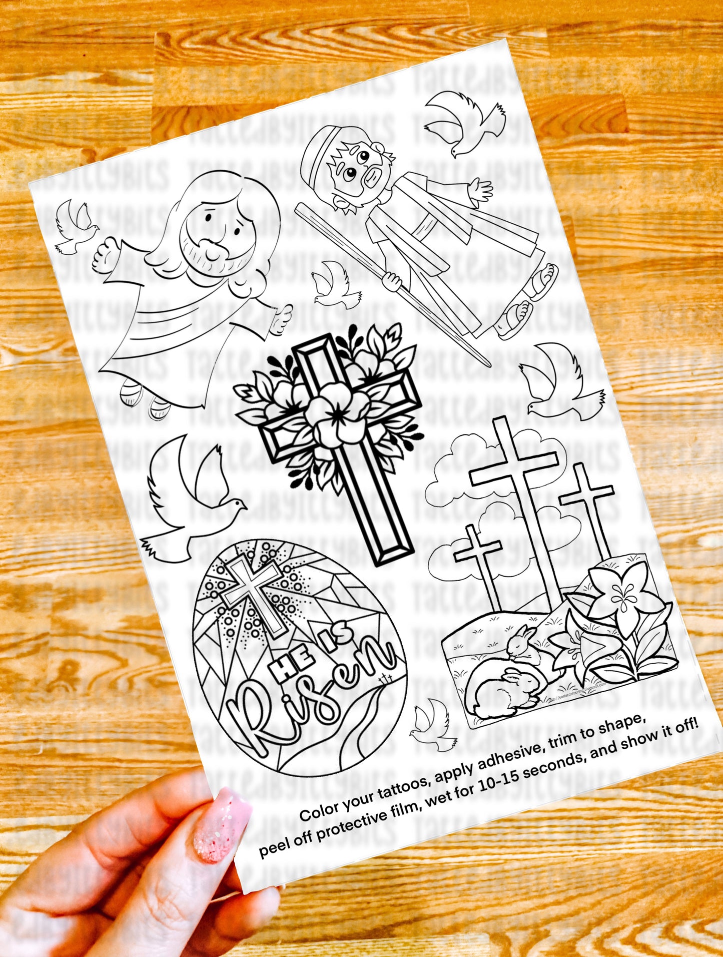 Color Your Own Temporary Tattoos Set