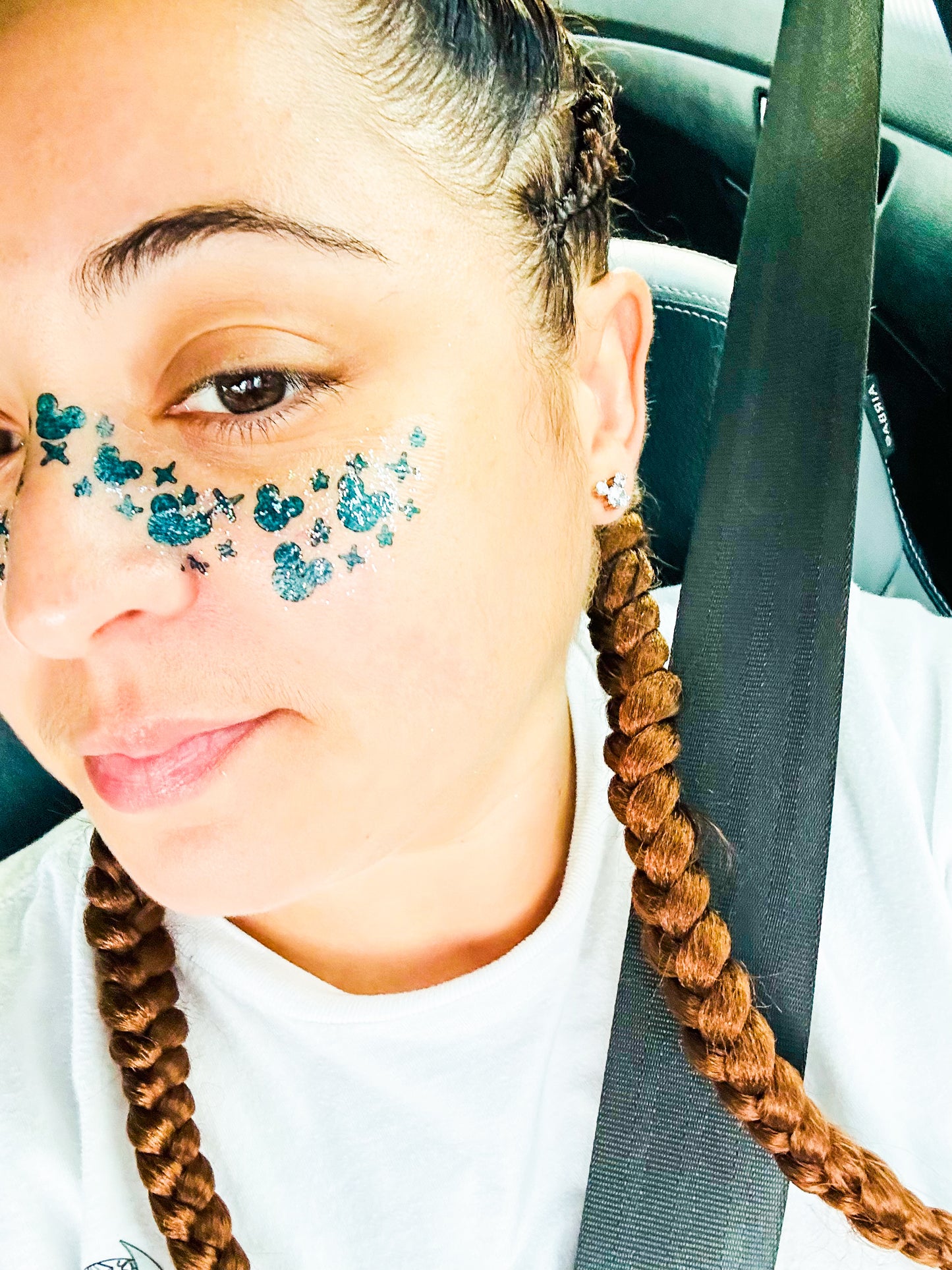 Faux Glitter Magical Mouse Face Freckle Temporary Tattoos