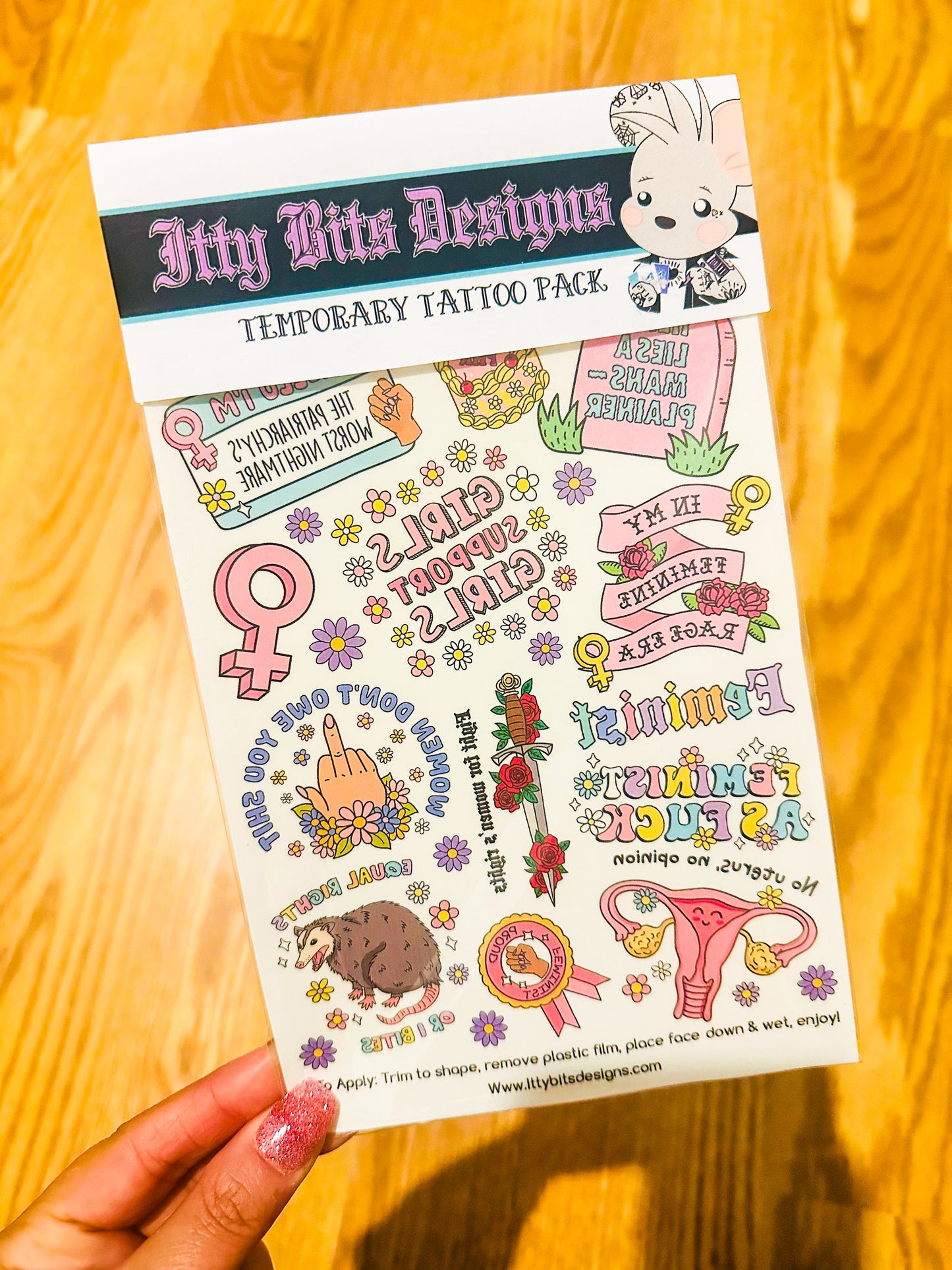 Feminist AF Tattoo Set