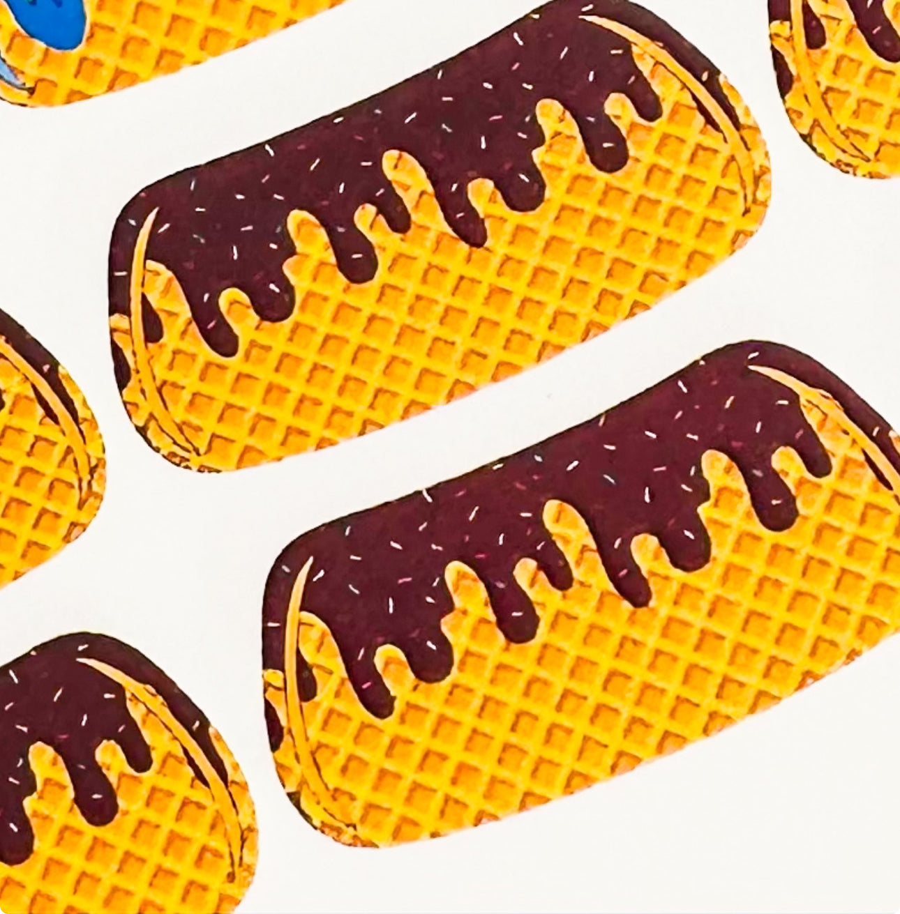 Ice Cream Drip Eyeblack Tattoos - Sheet of 24 Sets