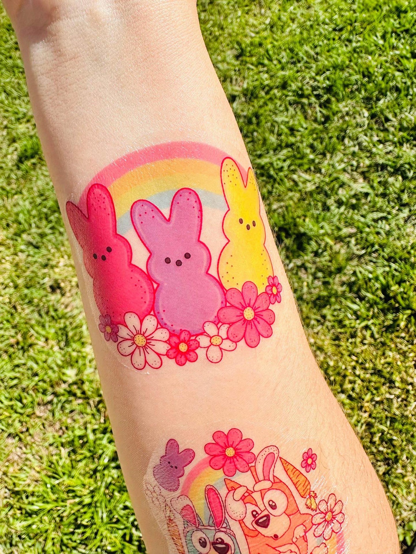 Peepin’ Bunnies Half Sleeve tattoo