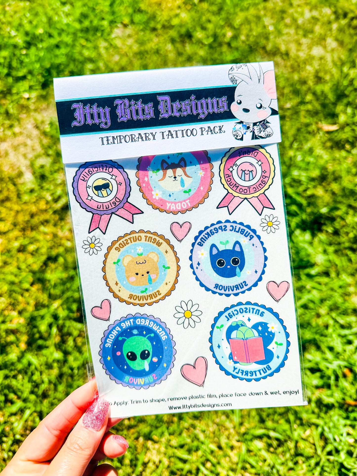 Surviving Adulting Tattoo Set