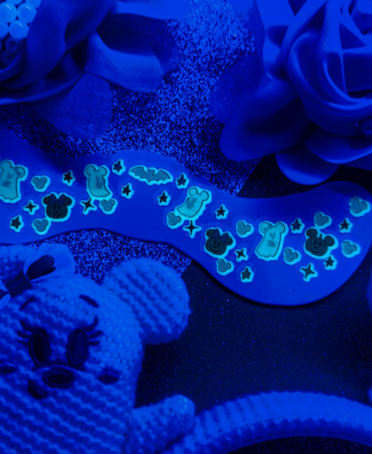 Glow in the Dark Cutie Boos Face Freckle Temporary Tattoos