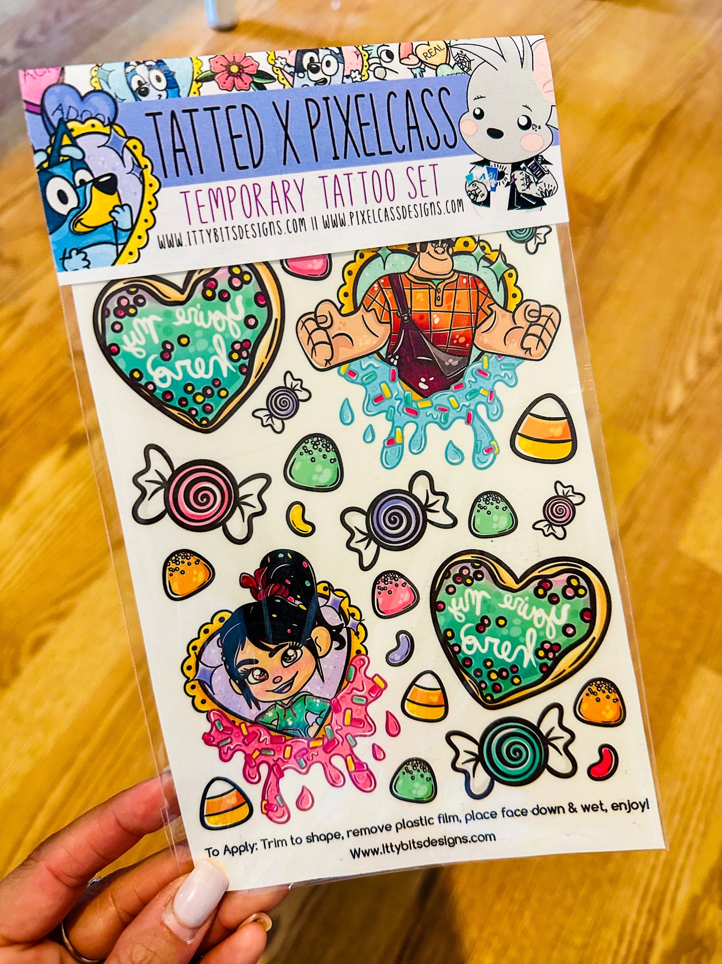 Wreckin’ Sweets PixelPack Tattoo Set