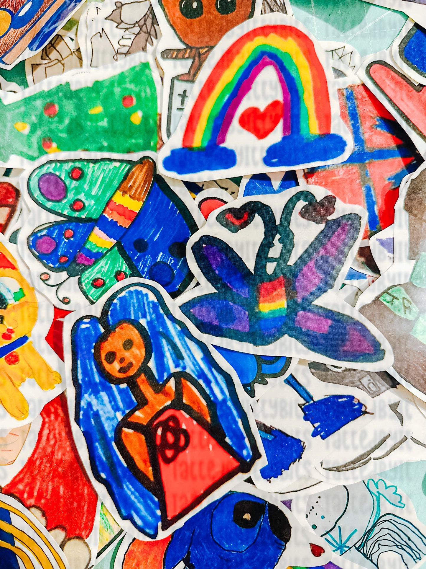Children’s Artwork Custom Temporary Tattoo