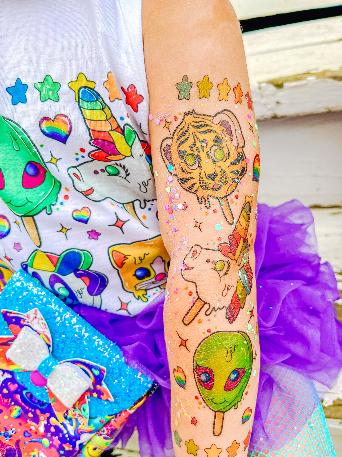 90s Girl Pops Tattoo Set