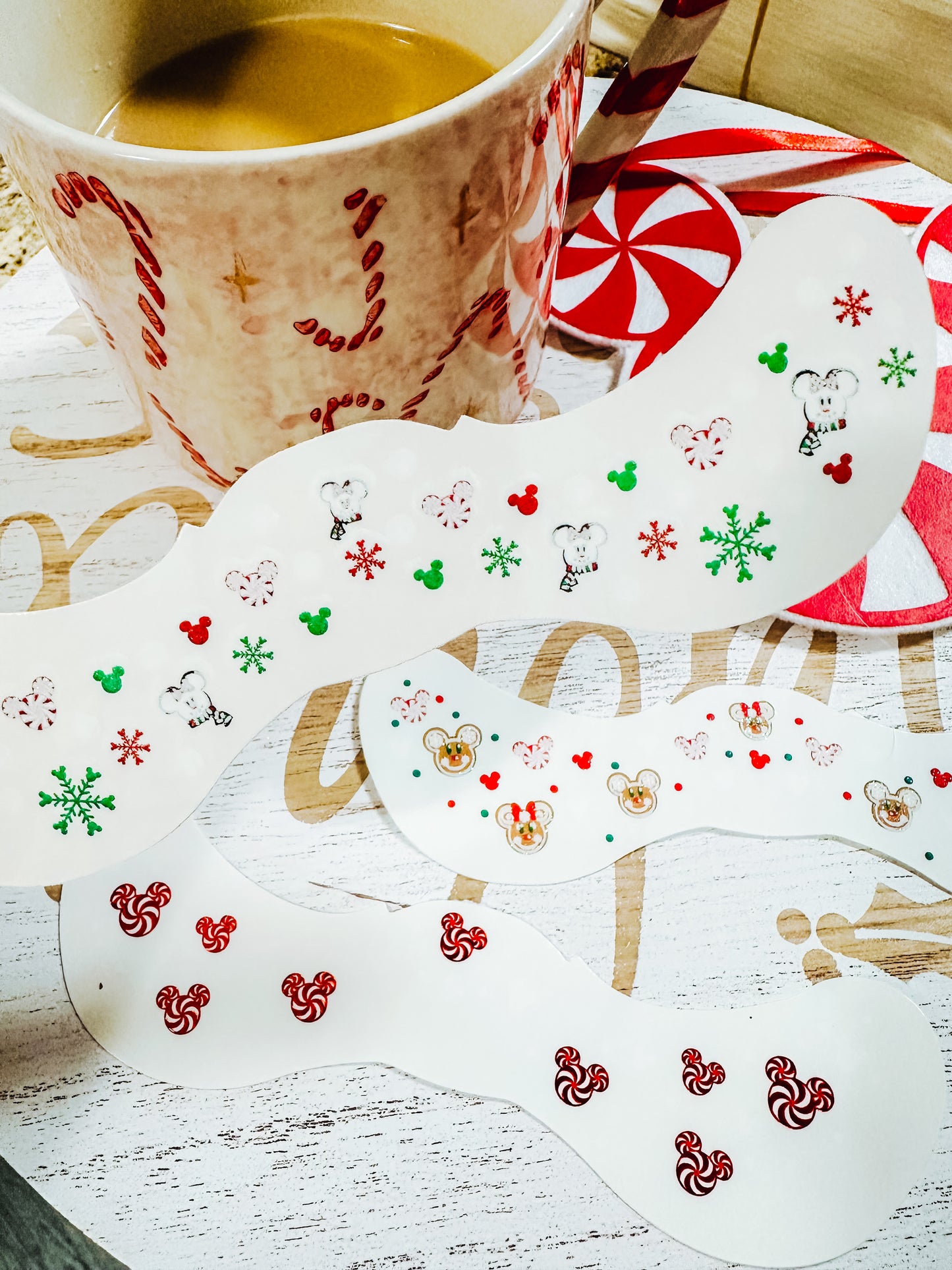 Snow Mouse Glitter Face Freckle Temporary Tattoos