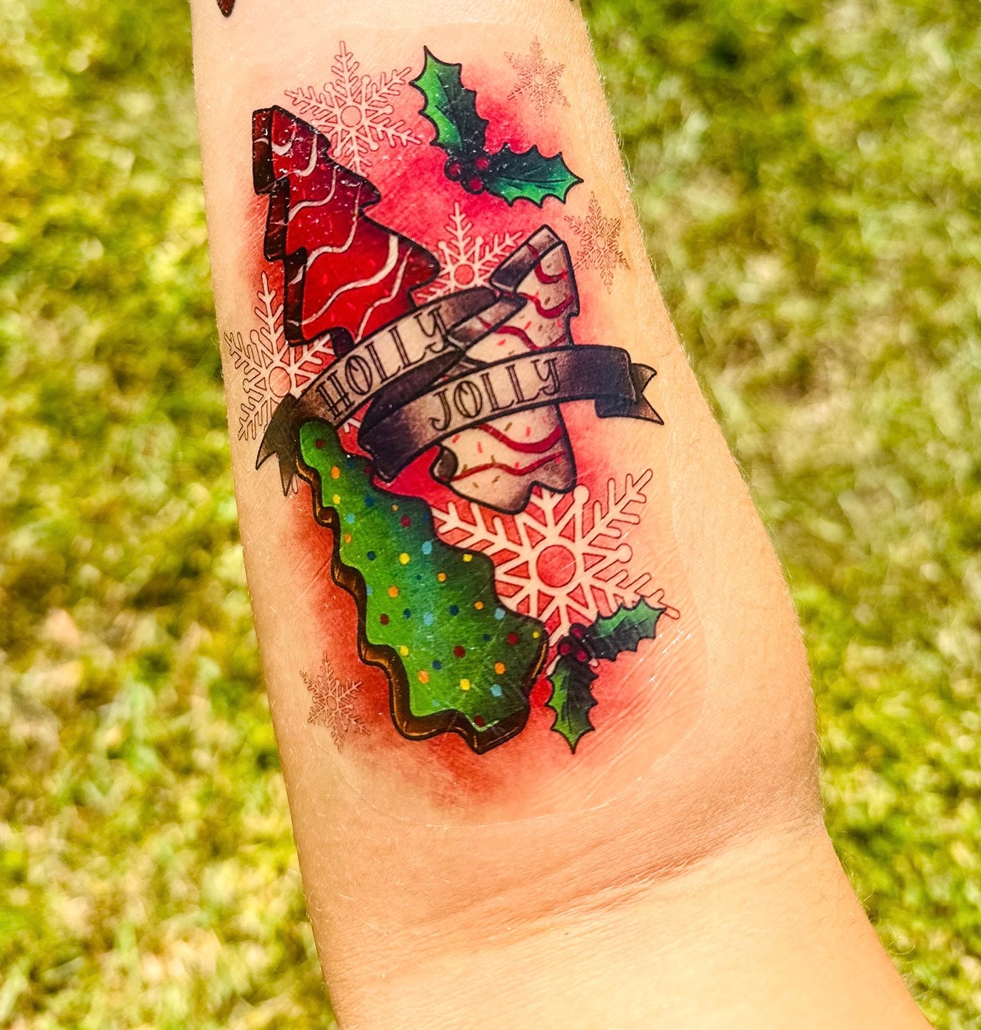 Christmas Cakes Half Sleeve tattoo