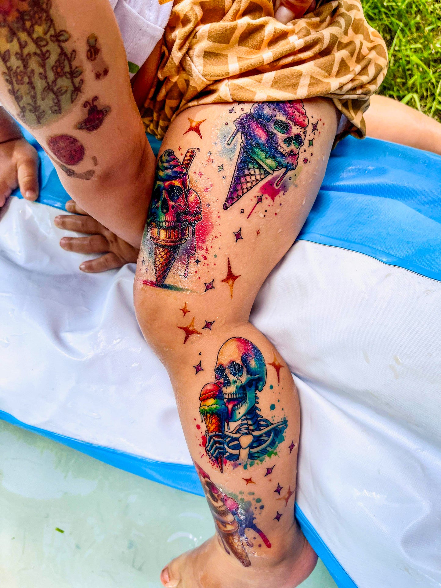Skelly Ice Cream Tattoo Set