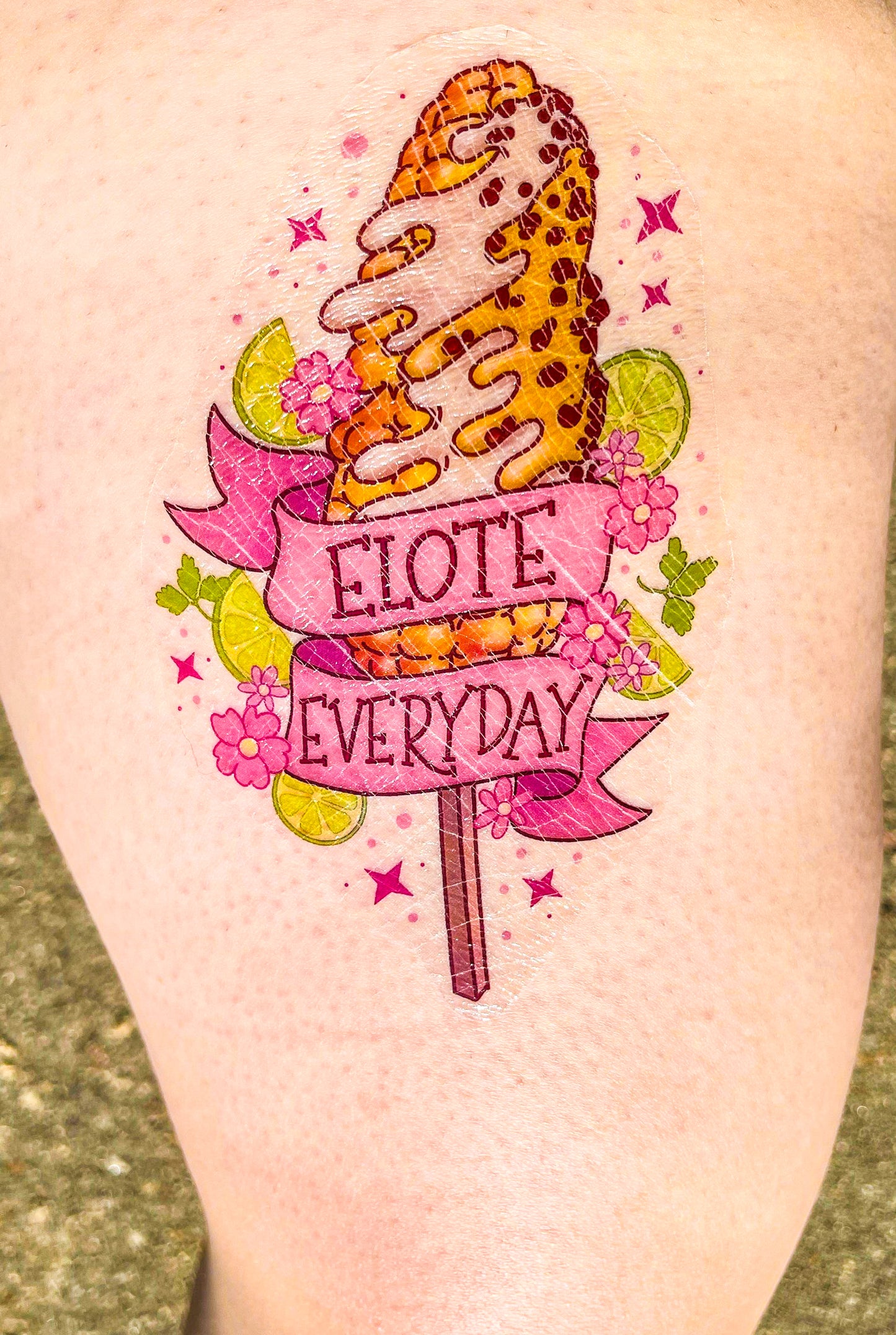 Elote Everyday HALF Sleeve tattoo