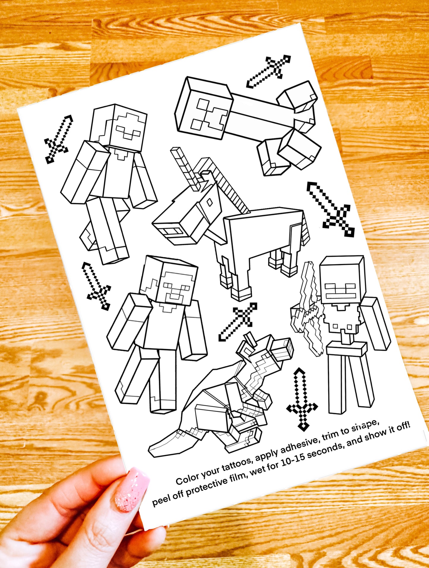 Color Your Own Temporary Tattoos Set