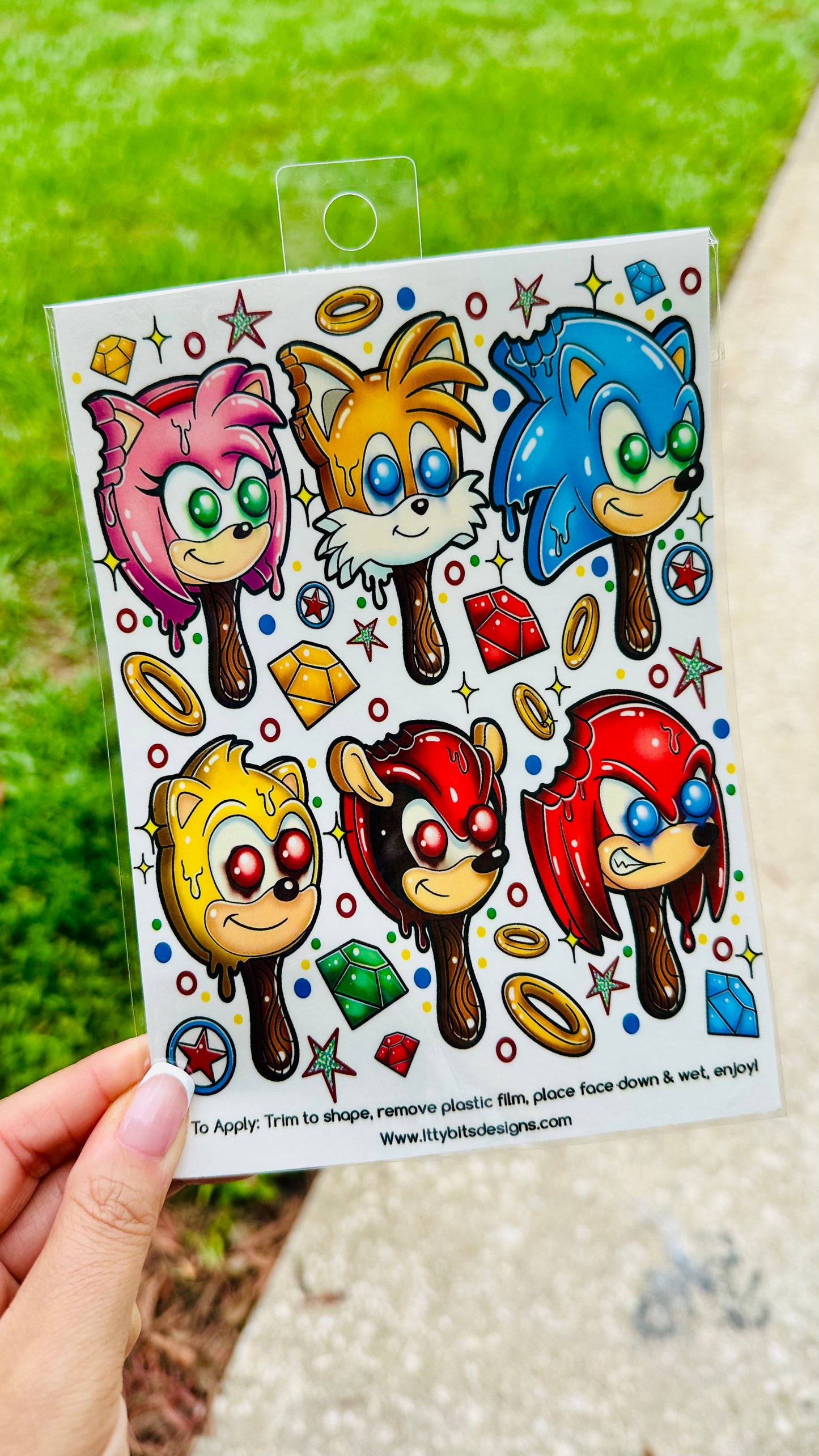 Hedgehog Popz Tatz Tattoo Set