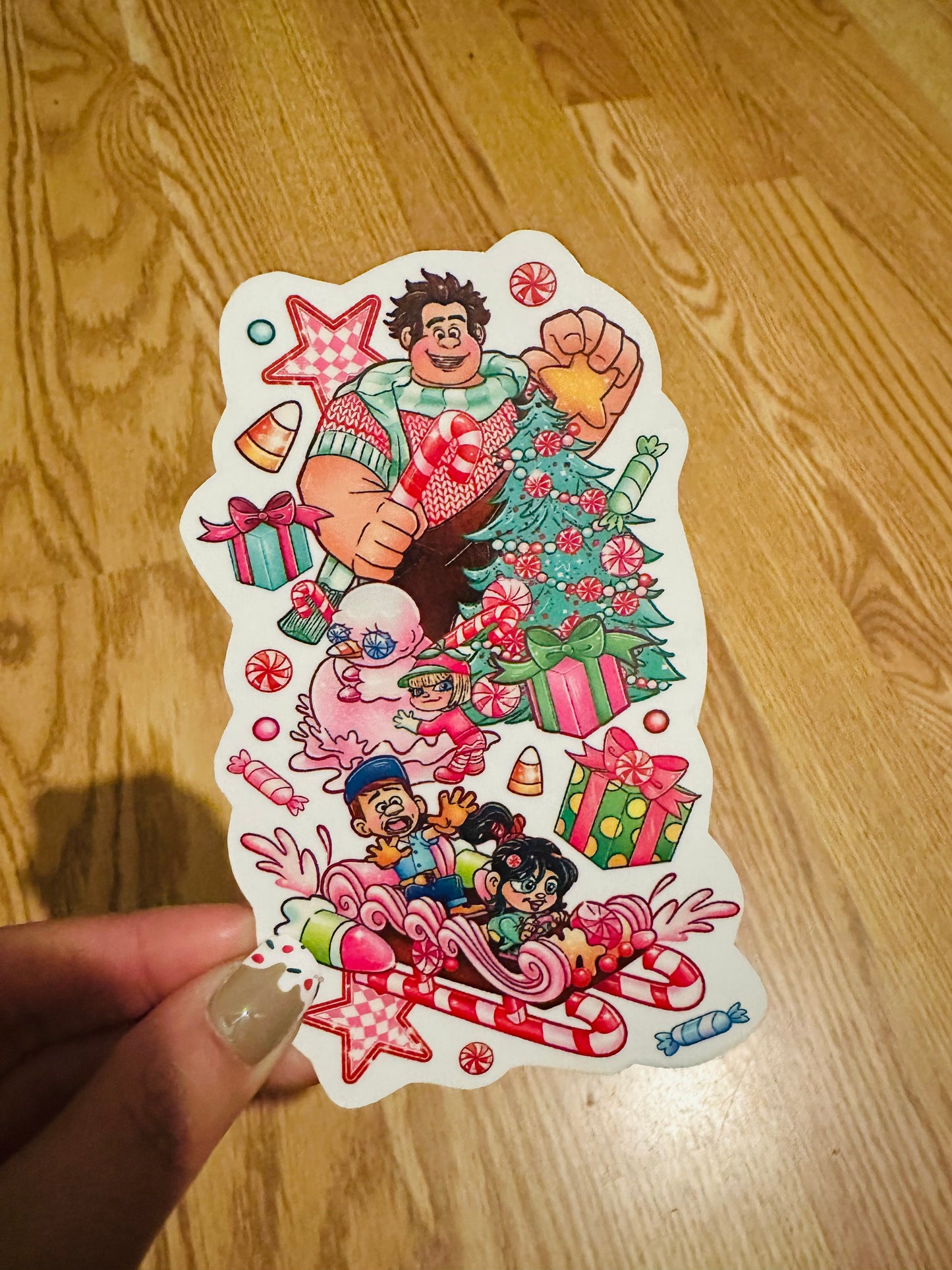 Wreck It Christmas Half Sleeve tattoo