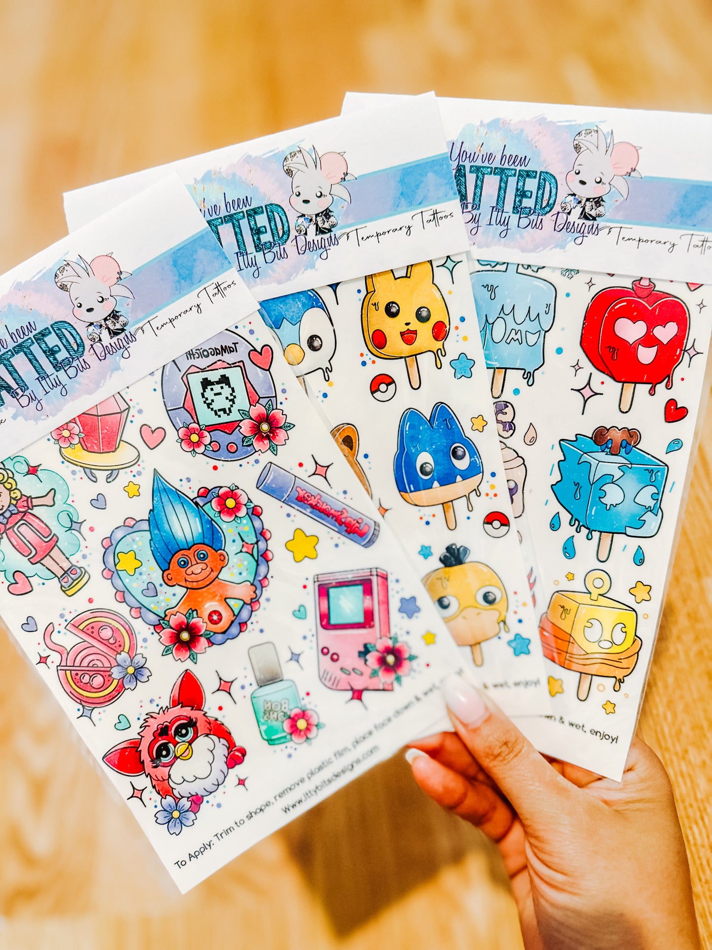 90’s Kid Tattoo Set