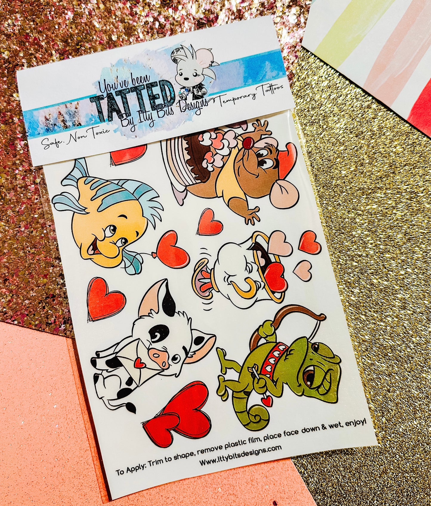Magical Valentine Friends Tattoo Set
