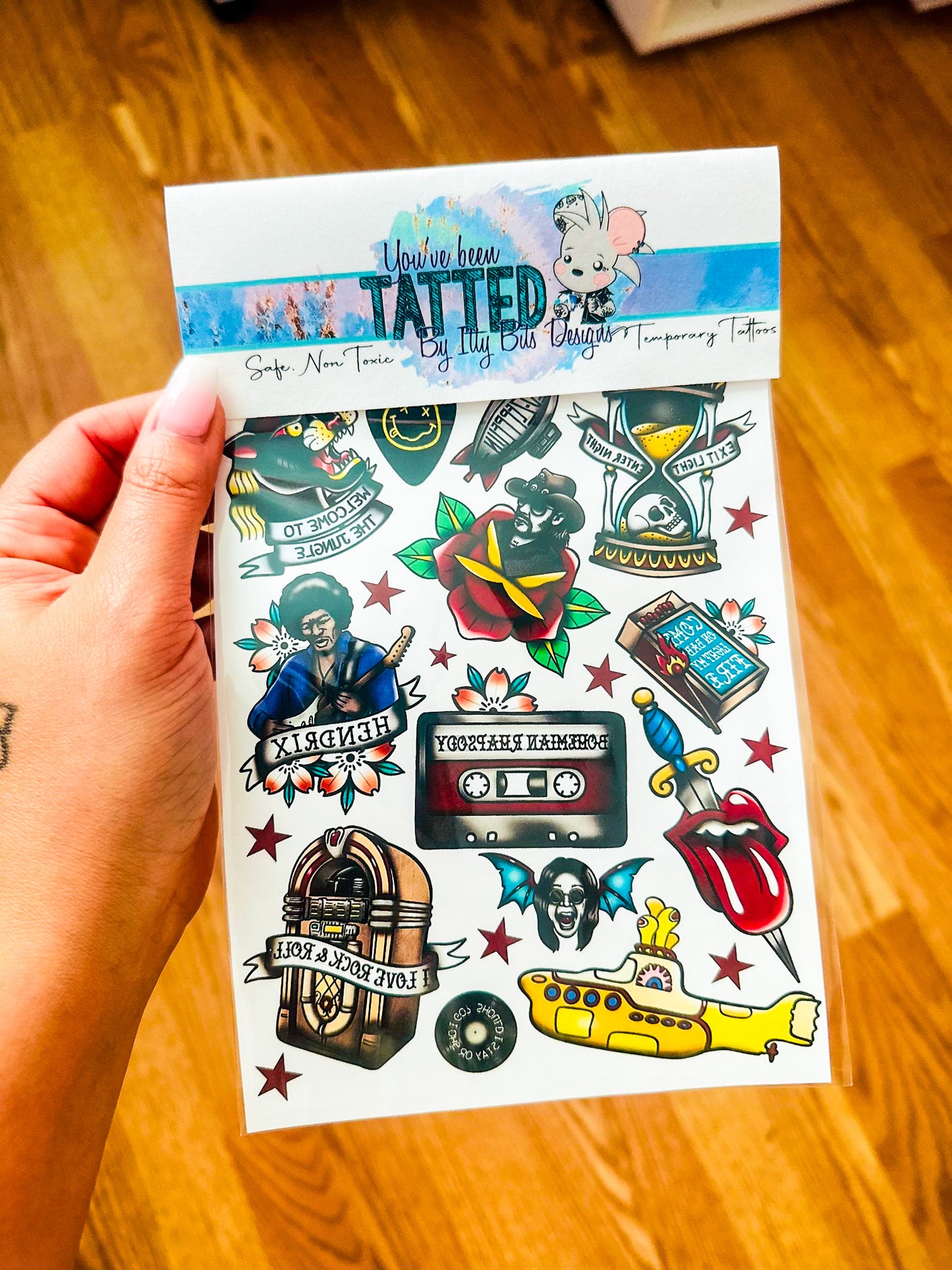 Rock n’ Roll Classics Tattoos Set