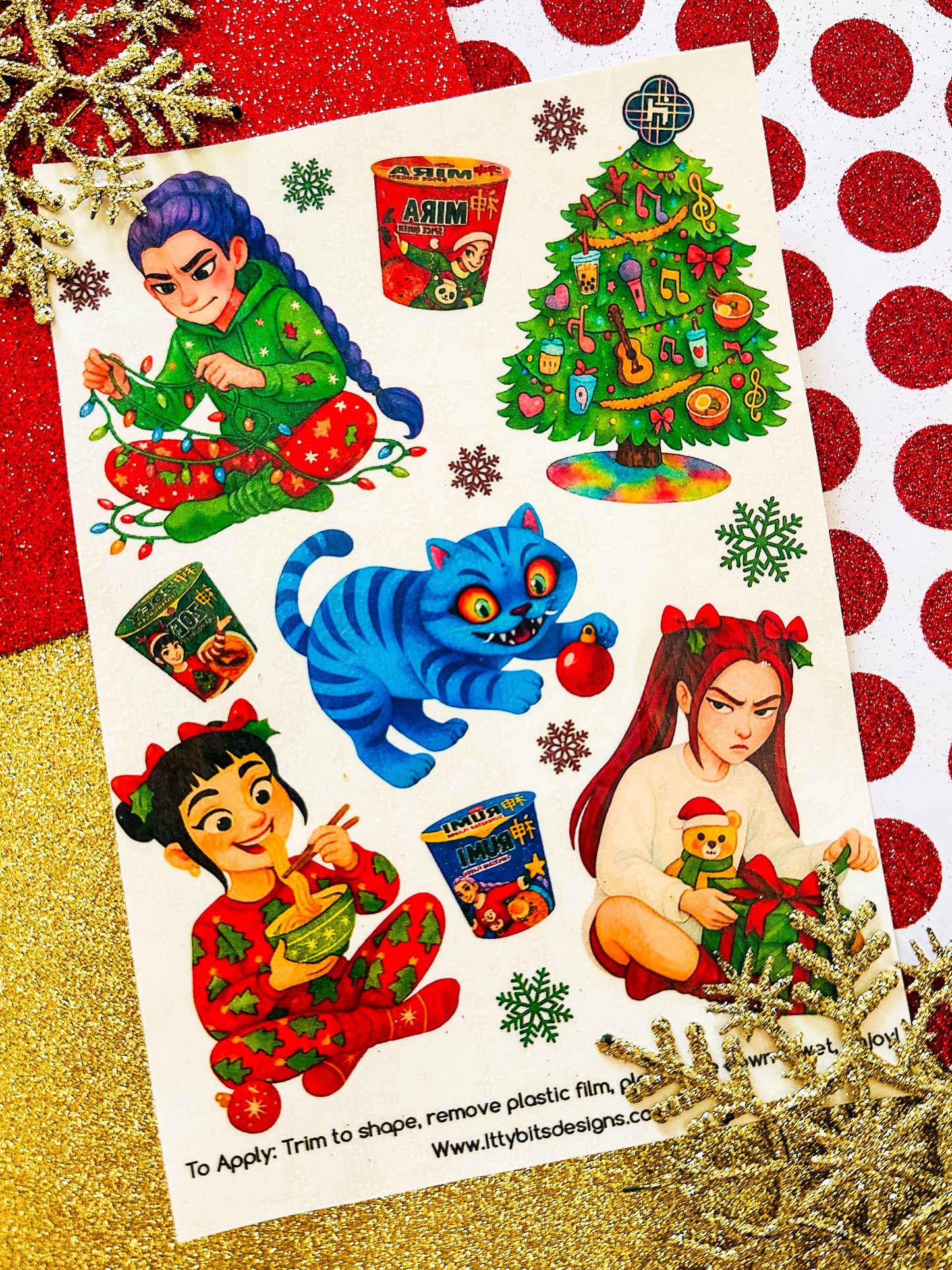 Holiday Demon Hunters Tattoo Pack