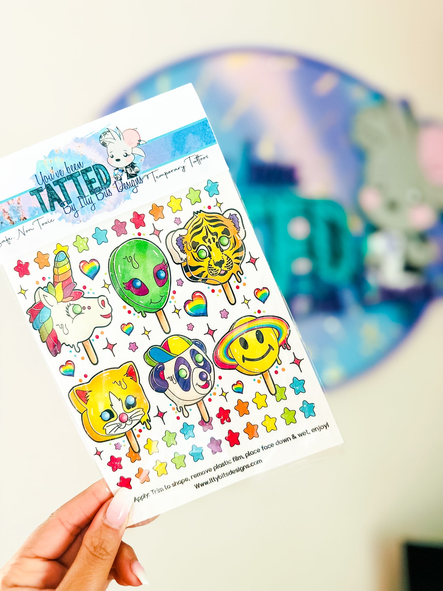 90s Girl Pops Tattoo Set