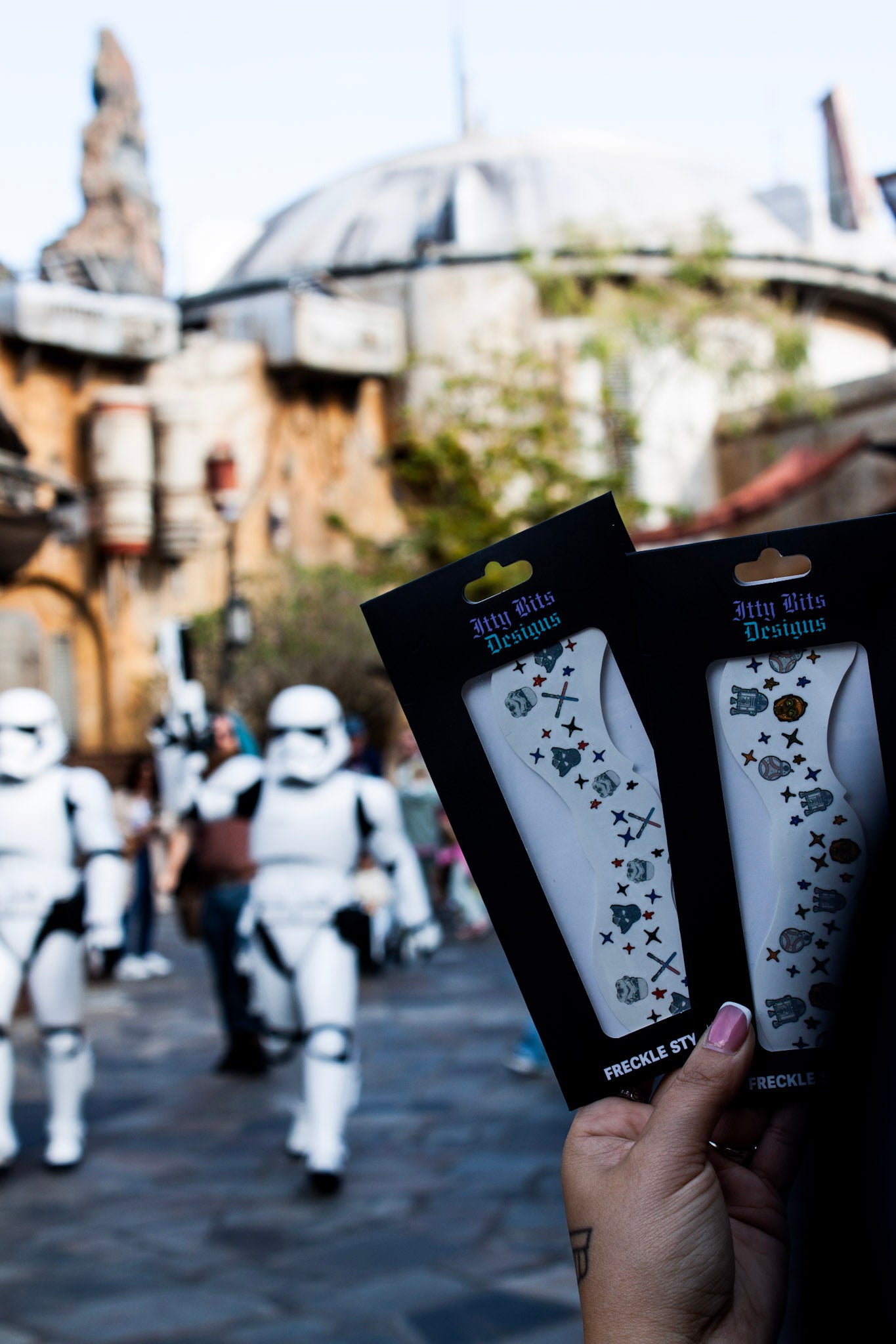 The Darkside Face Freckle Temporary Tattoos - Itty Bits Designs