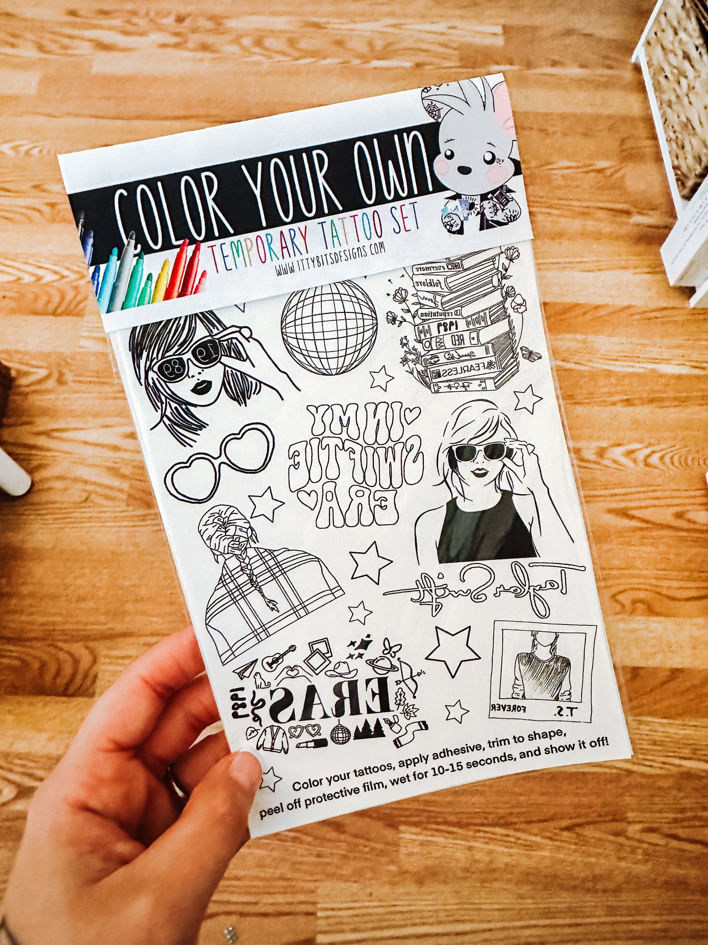 Color Your Own Temporary Tattoos Set