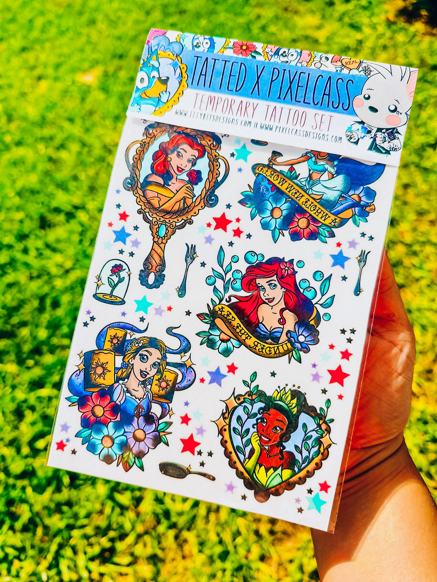 Princesses Tatted x Pixelcass Tattoo Set