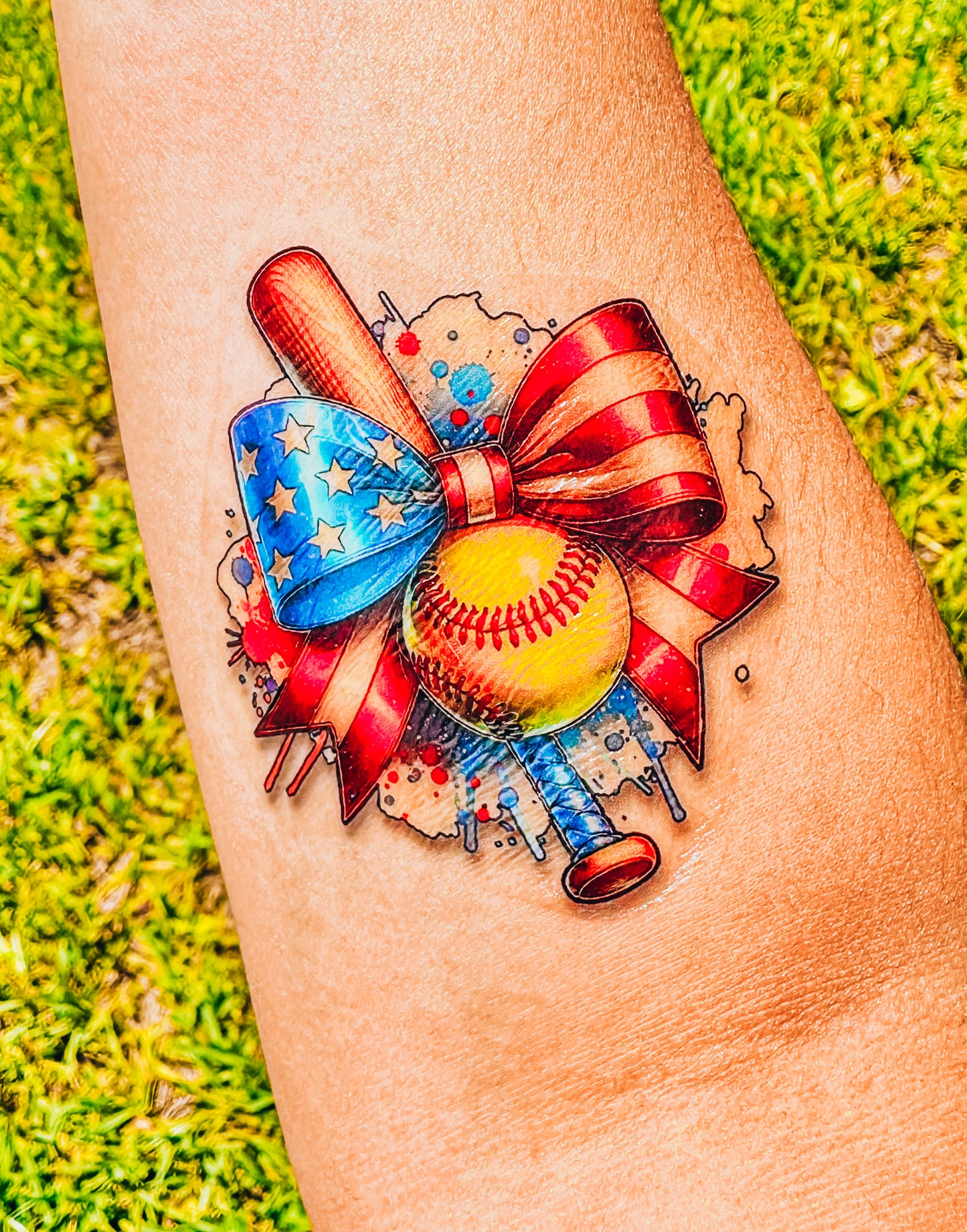 July 4th Softball Tattoos