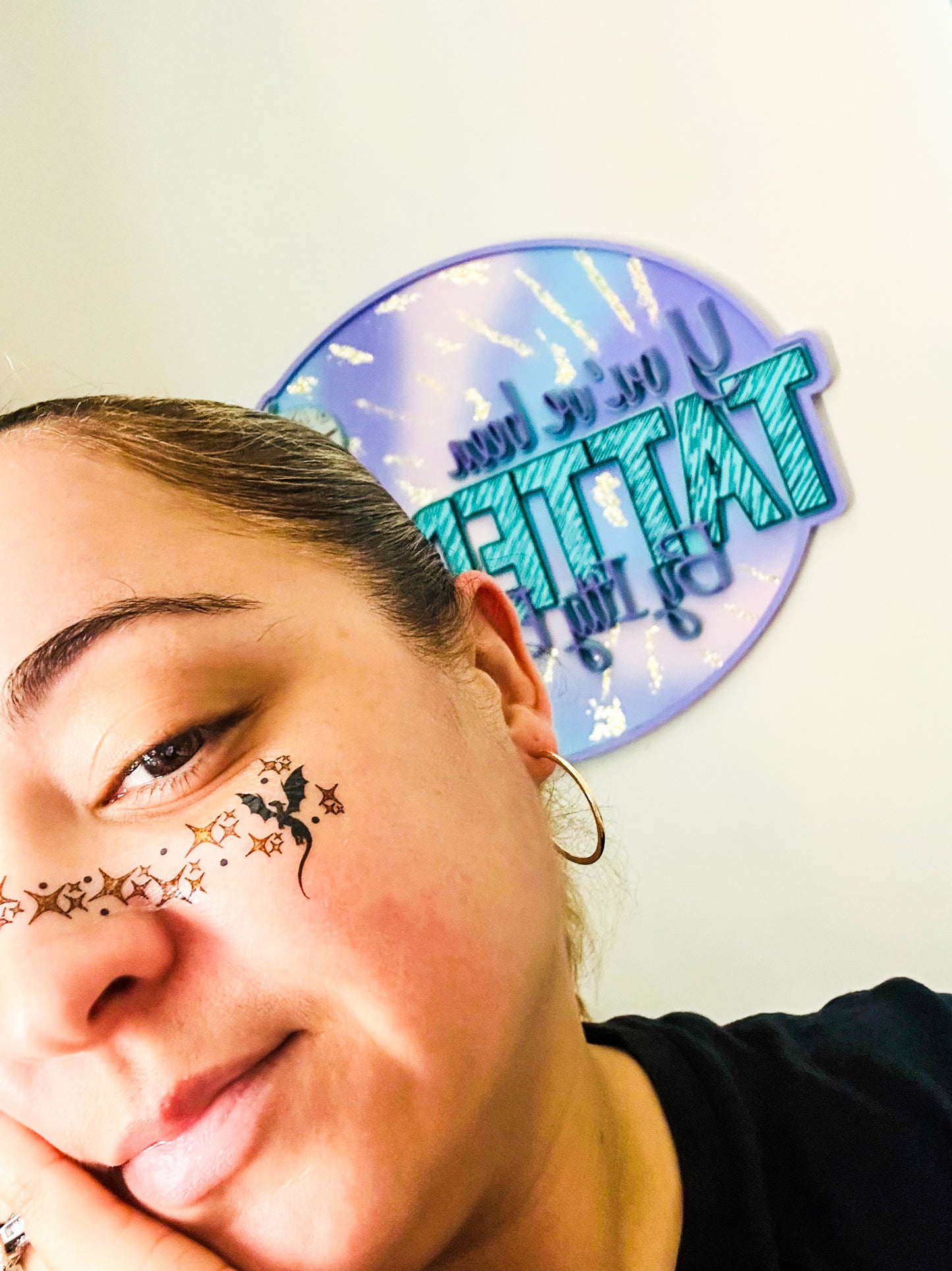 Bookish Dragons Princess Face Freckle Temporary Tattoos