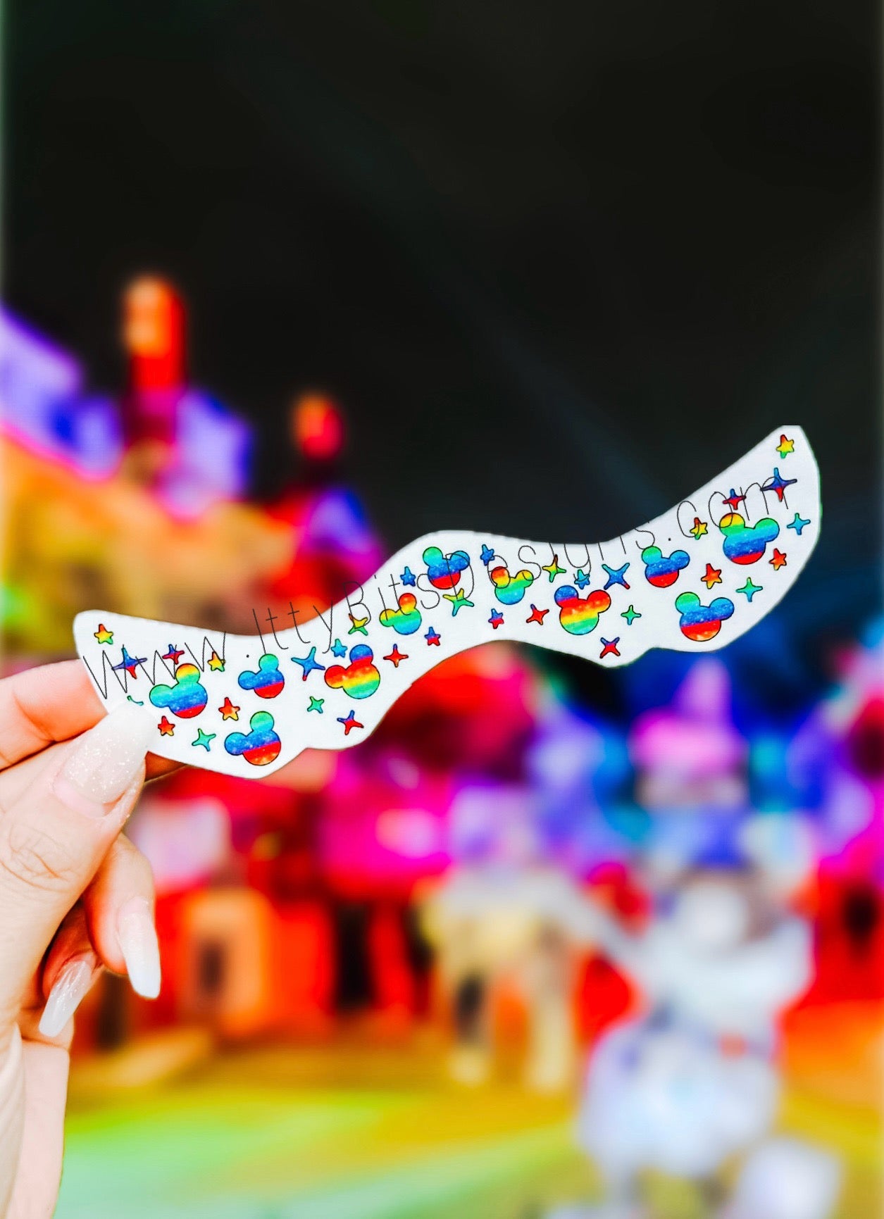 Rainbow Love Mouse Park Bound Freckle Temporary Tattoos