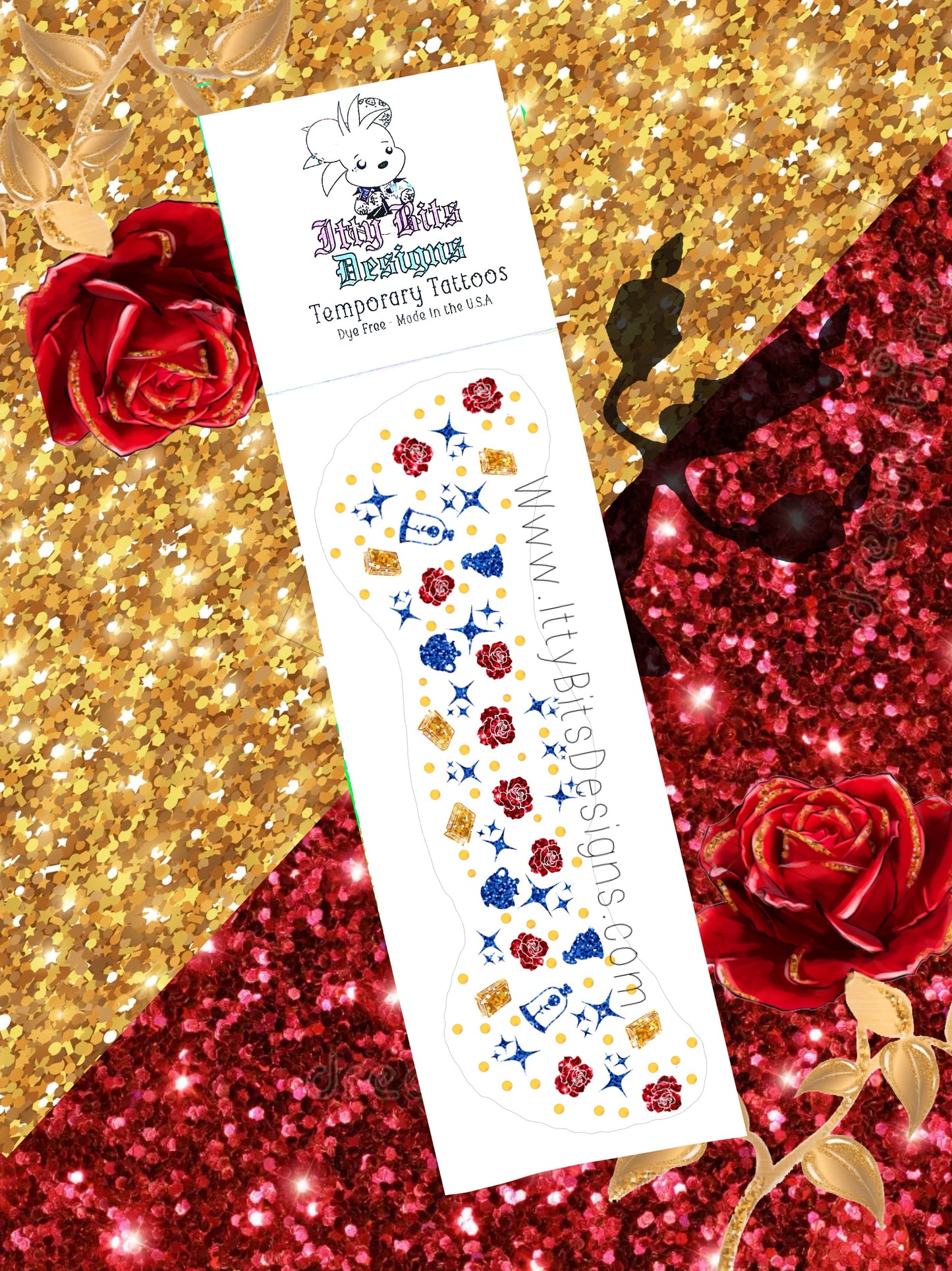 Beauty & Roses Face Freckle Temporary Tattoos