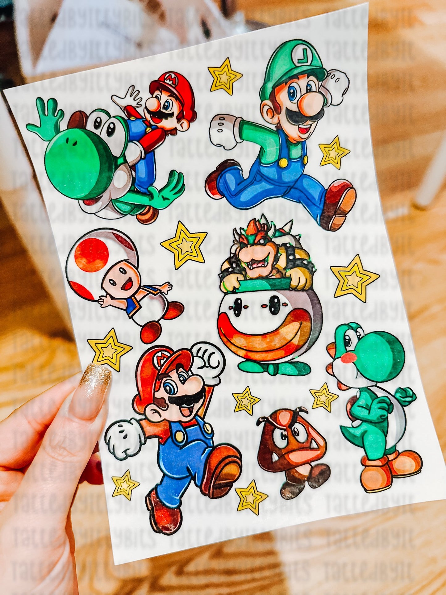 Super Smash Brothers Tattoo Set