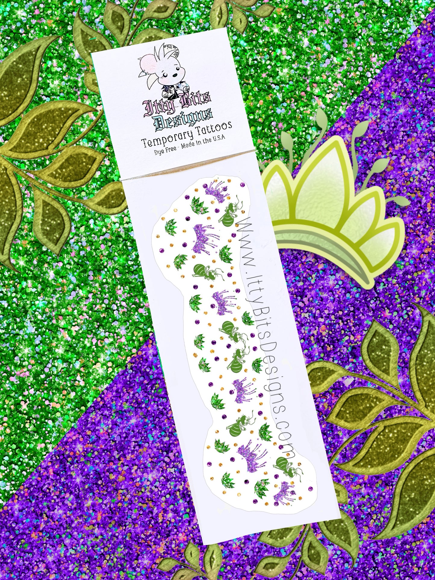 Frog Princess Face Freckle Temporary Tattoos