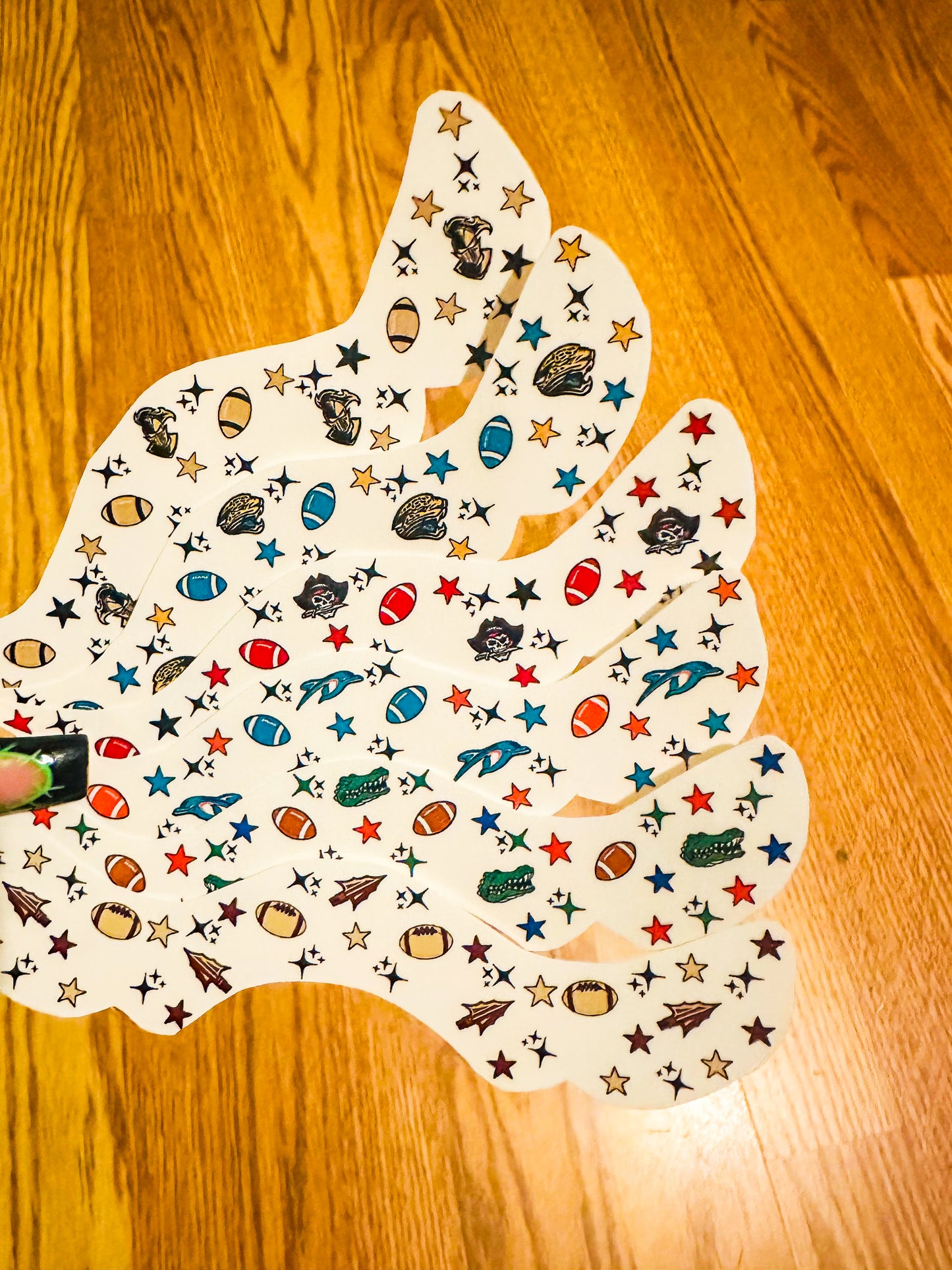 Football Game Day Freckle Temporary Tattoos