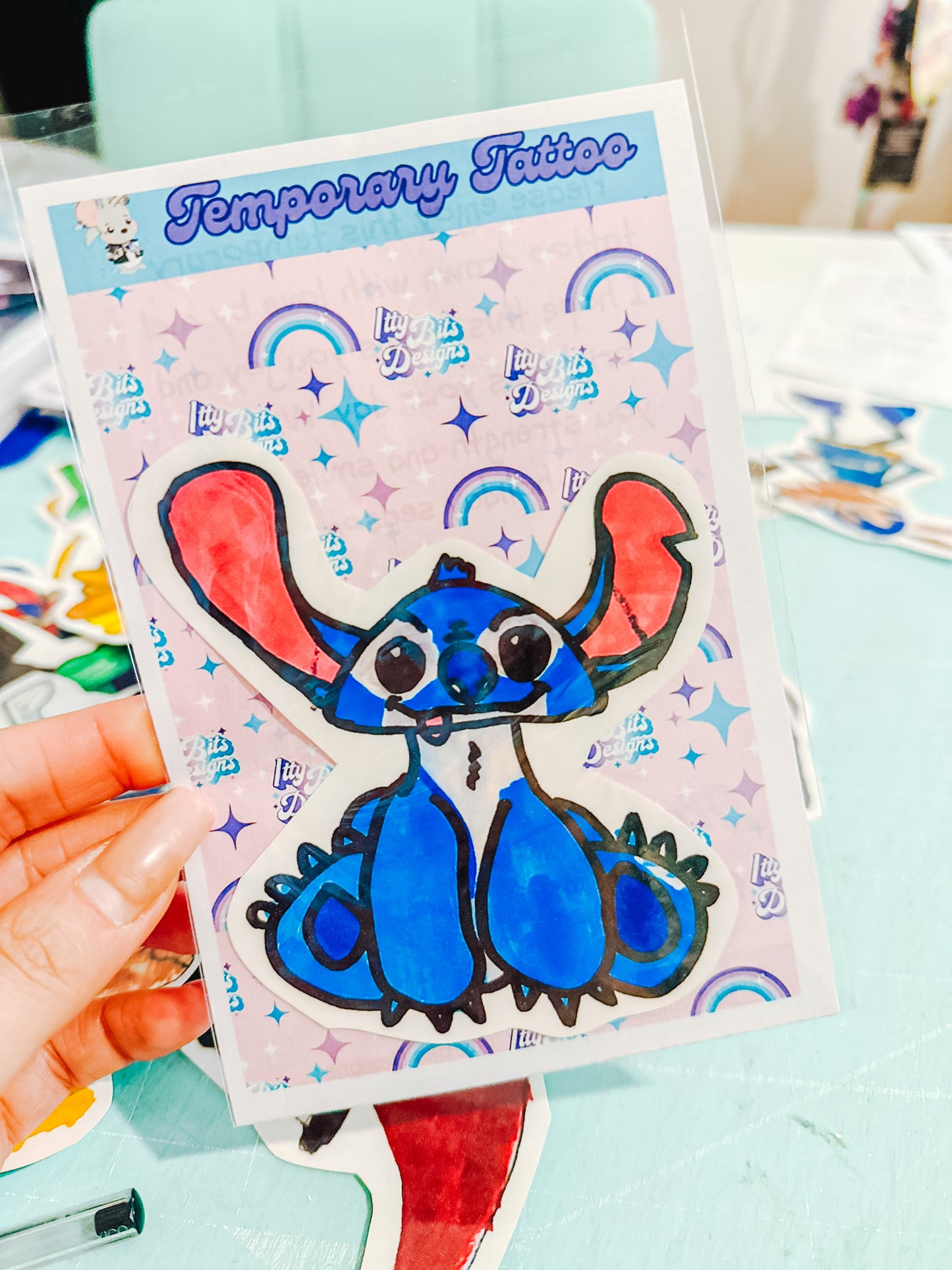Children’s Artwork Custom Temporary Tattoo