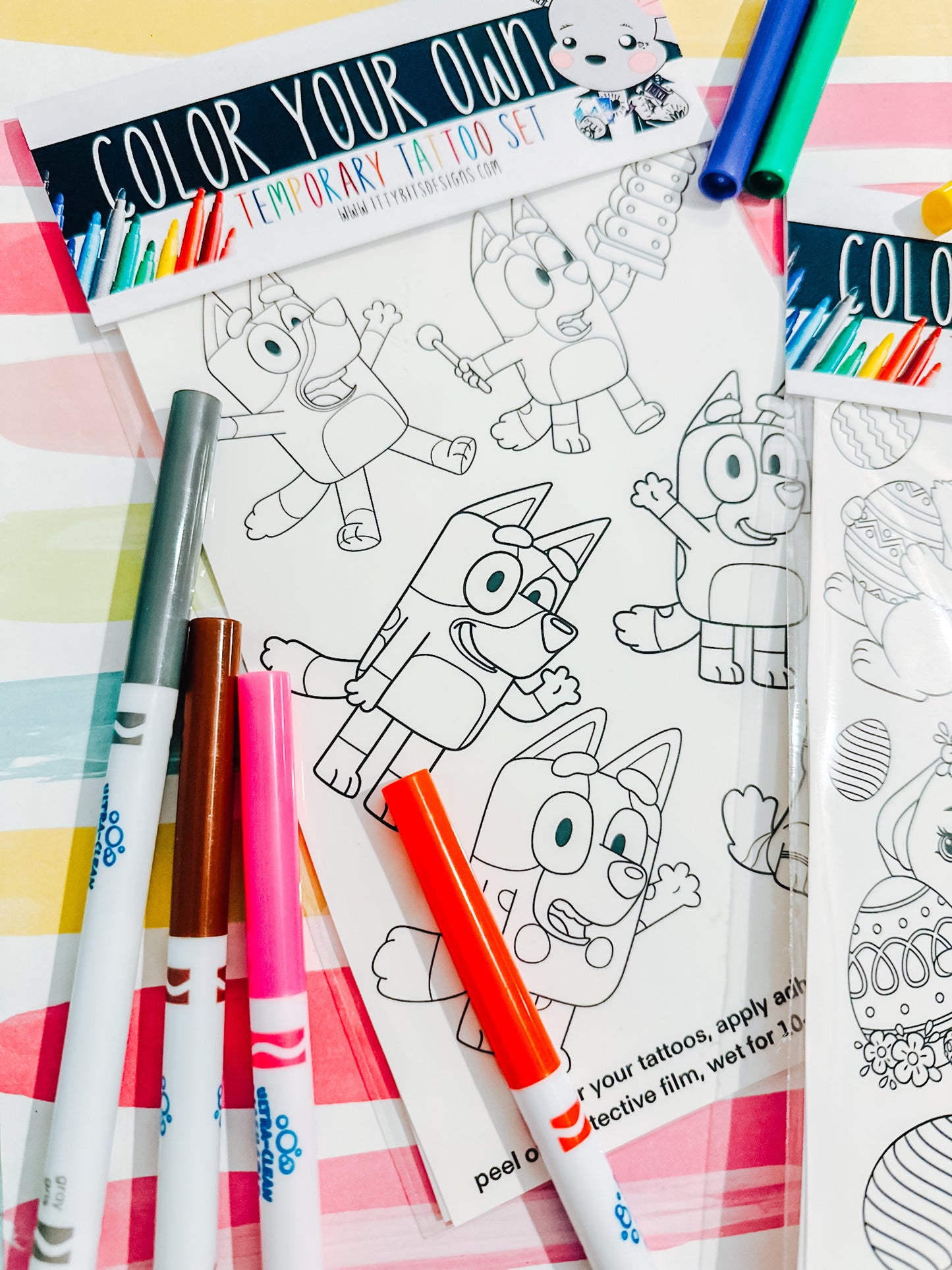 Color Your Own Temporary Tattoos Set