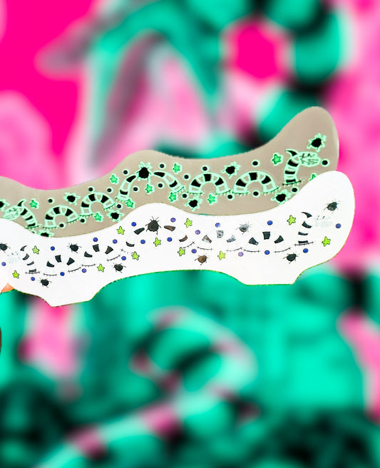 Sandworm White Ink Glow In the Dark Freckle Temporary Tattoos