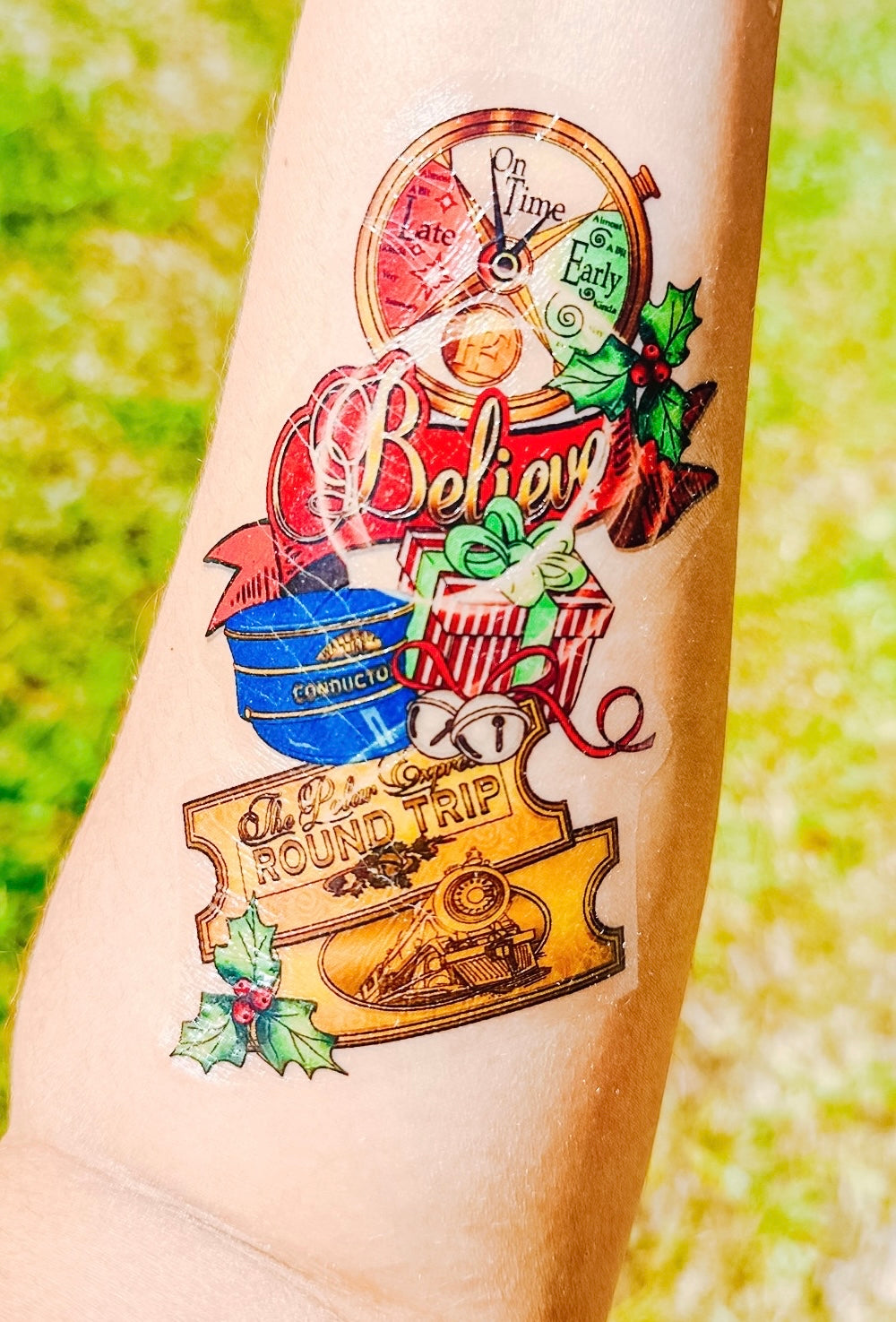 Polar Christmas Half Sleeve tattoo