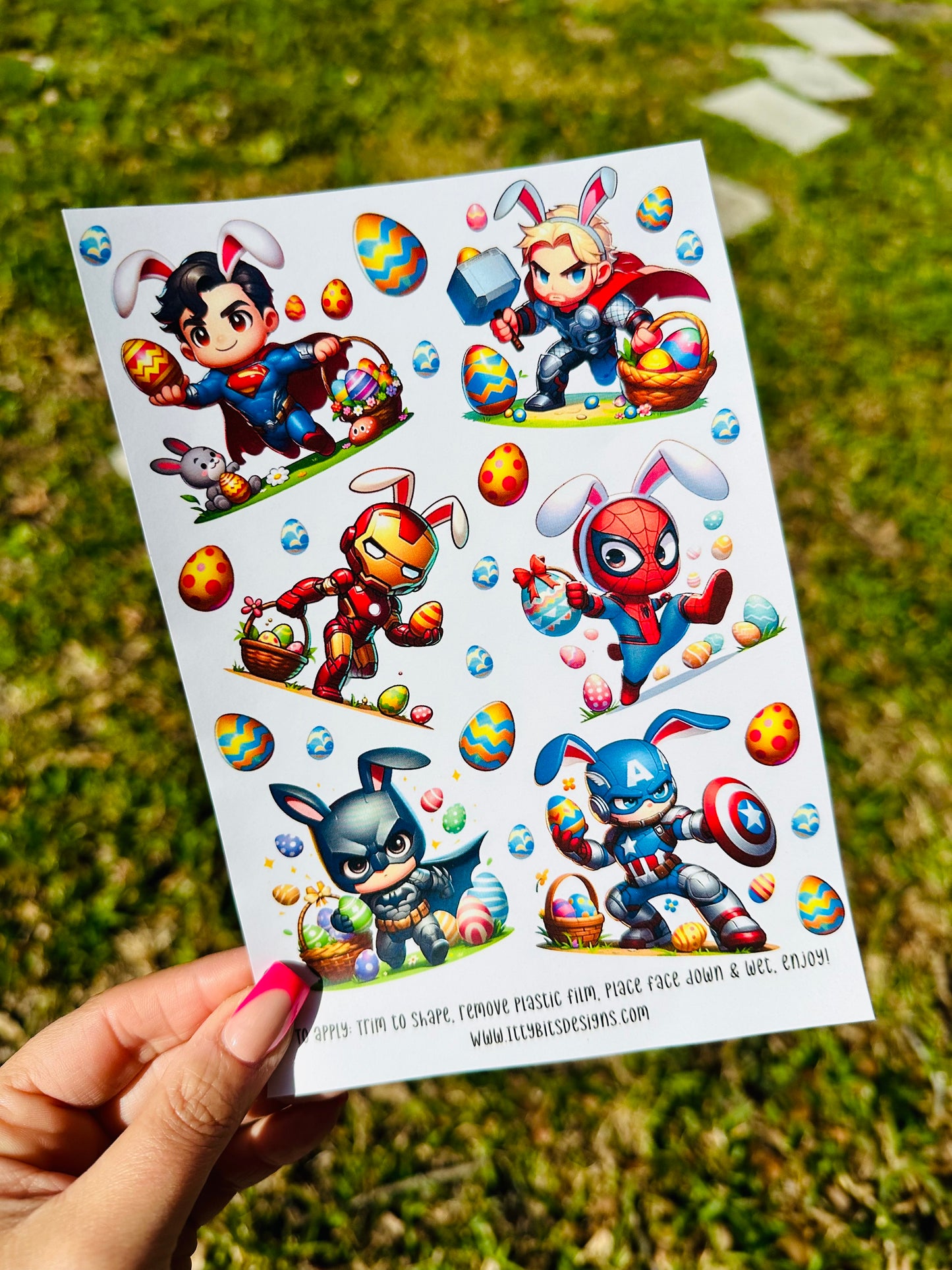 Easter Superheroes 5x7 Sheets