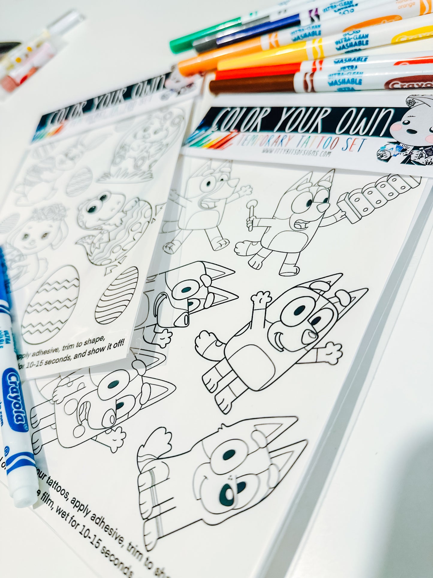 Color Your Own Temporary Tattoos Set