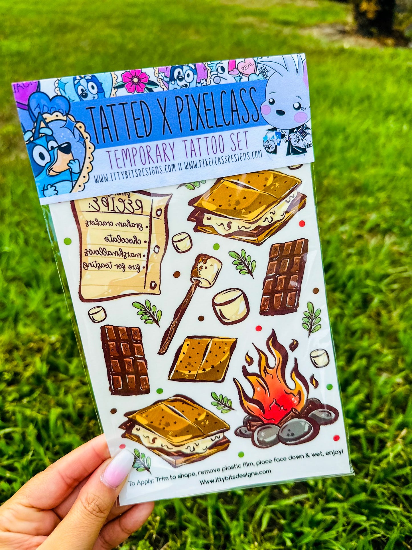 Smores PixelPack Tattoo Set