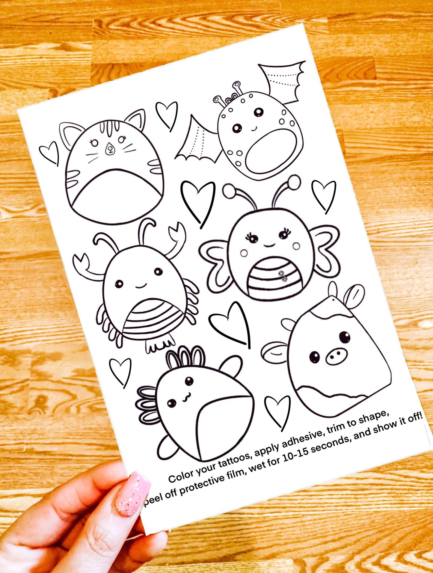 Color Your Own Temporary Tattoos Set