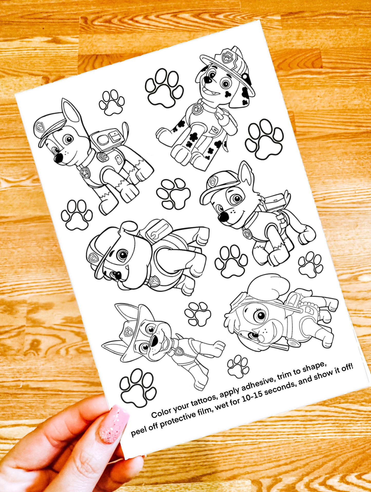 Color Your Own Temporary Tattoos Set