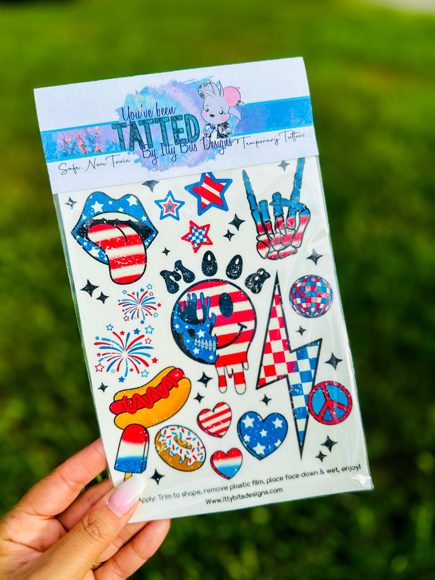 Party in the USA Tattoo Set