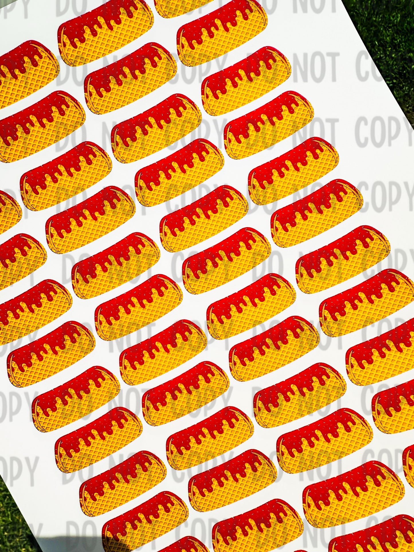 Ice Cream Drip Eyeblack Tattoos - Sheet of 24 Sets